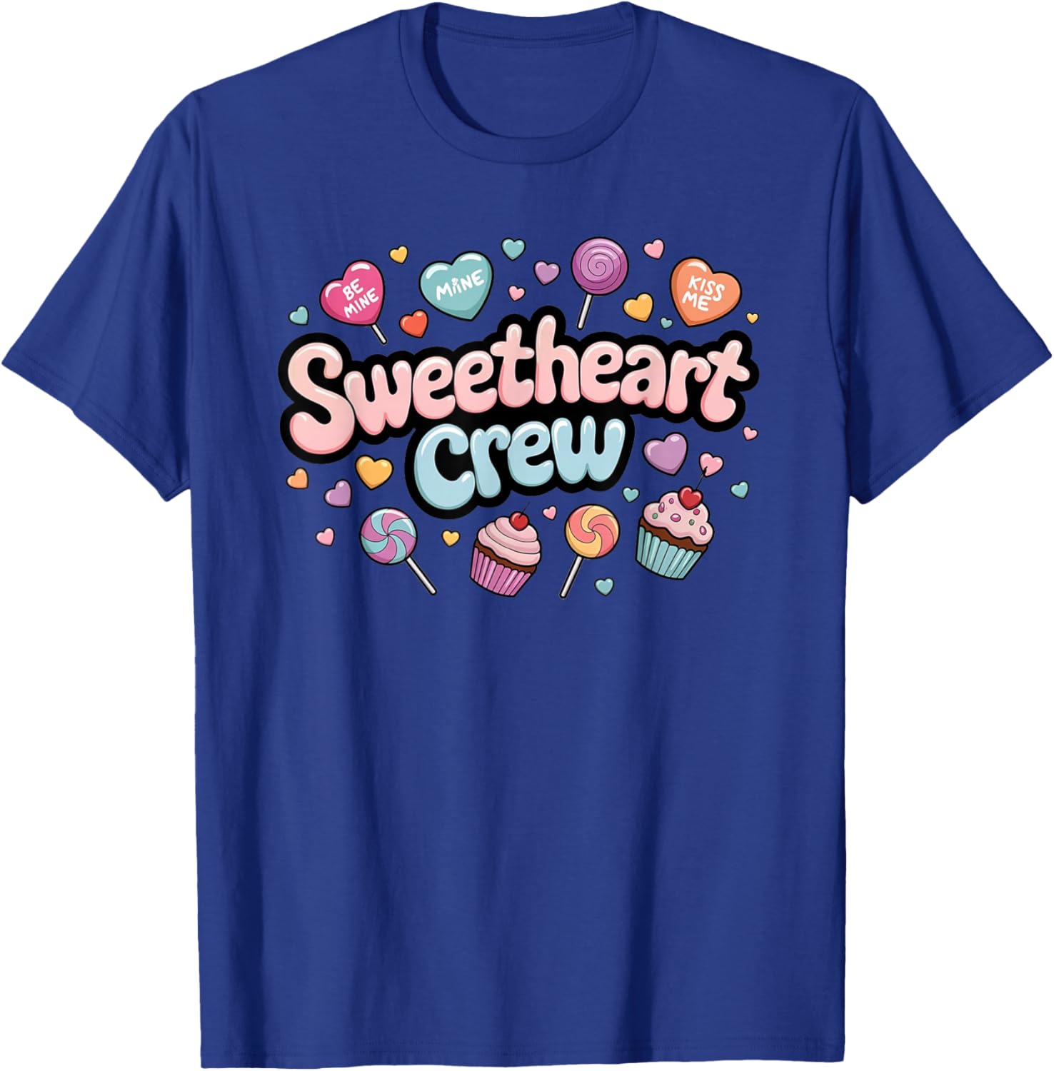 Sweetheart Crew Pastel Candy Cupcake T-Shirt for Fun and Fashion Lovers - 4