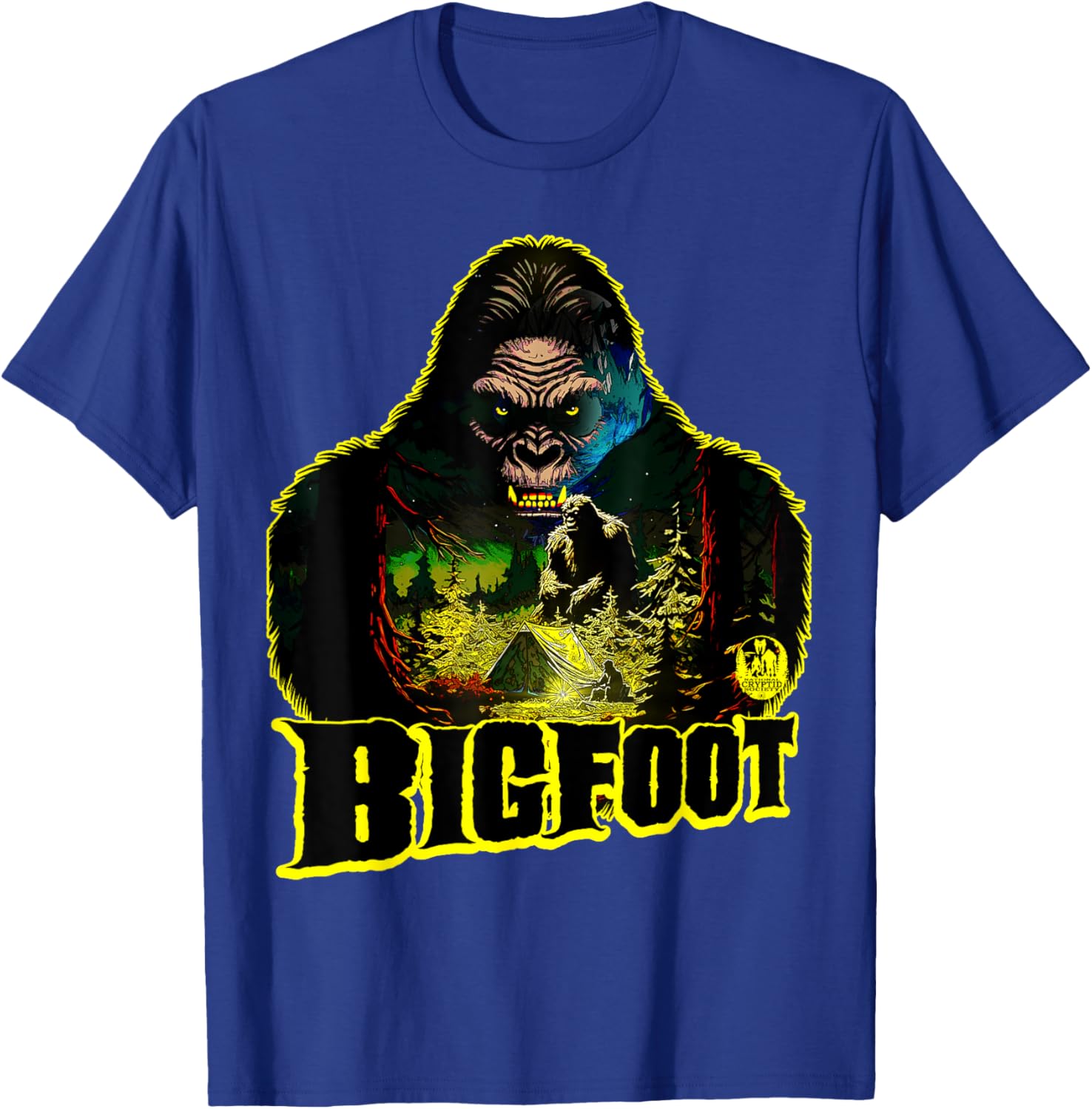 Bigfoot Scary Camping Sasquatch Tent T-Shirt for Outdoor Adventures - 11