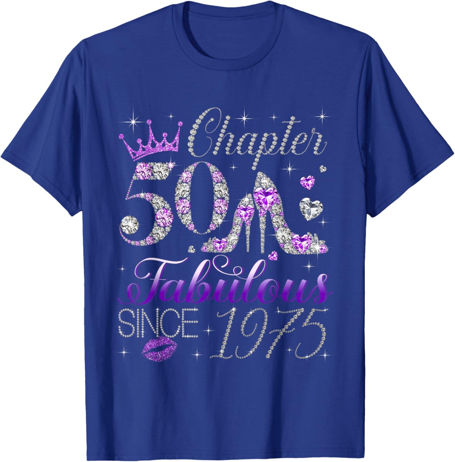 Fabulous Since 1975 50th Birthday T-Shirt for Women and Girls - 9