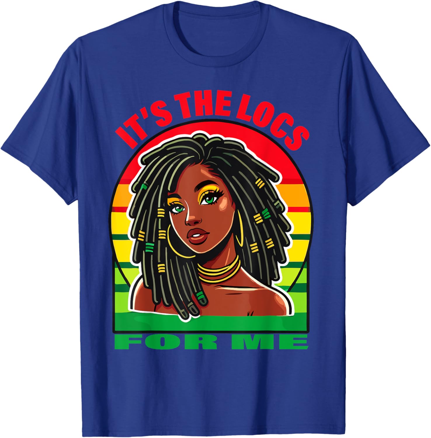 Stylish Dreadlocks Hair Design T-Shirt for Black Women – It's the Locs for Me - 17