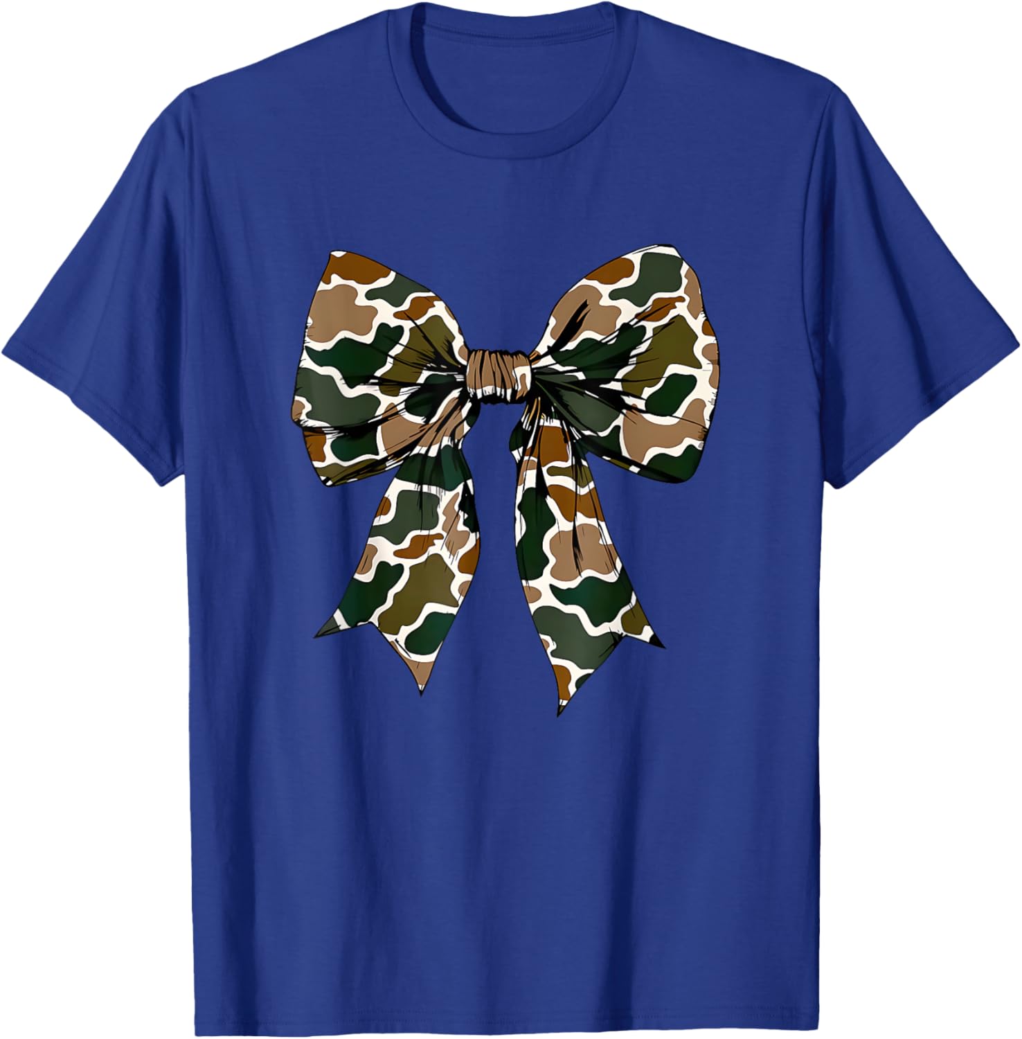 Camo Bow Coquette Duck Hunting T-Shirt for Stylish Outdoor Enthusiasts - 6