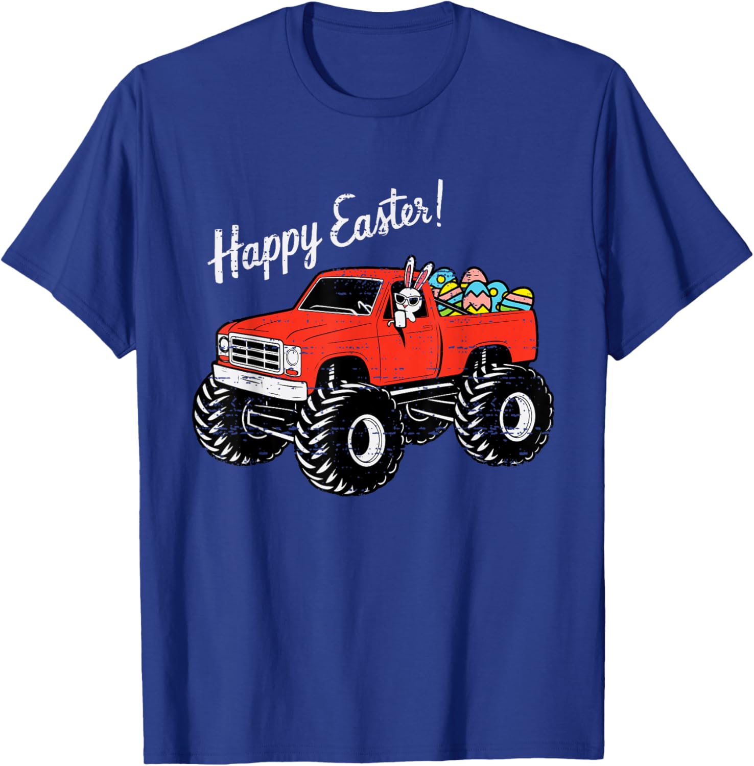 Boys Happy Easter Truck T-Shirt with Colorful Eggs for Toddlers - 9