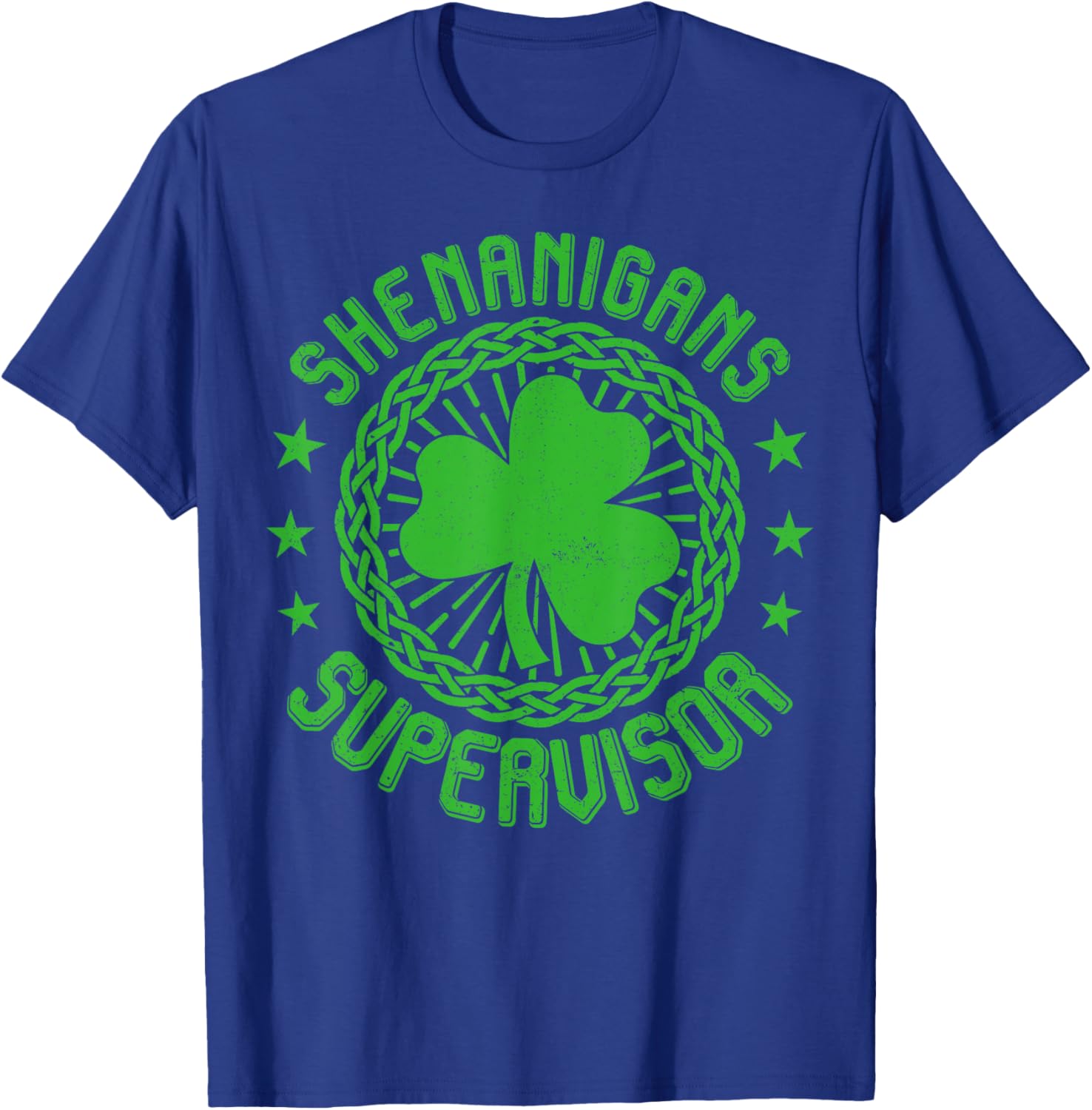 Shenanigans Supervisor Shamrock St Patricks Day T-Shirt for Fun Celebrations - 4