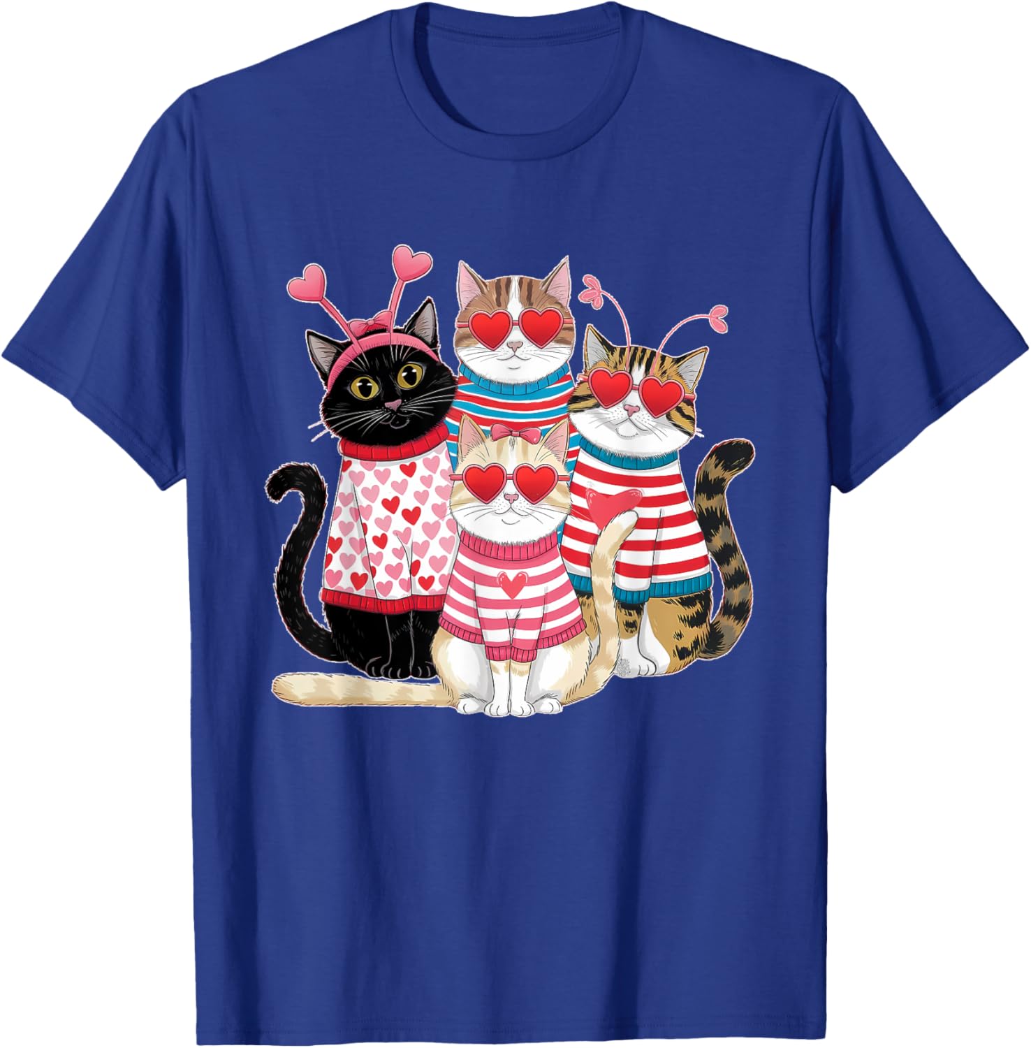 Happy Meowentine's Cute Cat T-Shirt for Girls - Perfect Valentine's Gift - 25