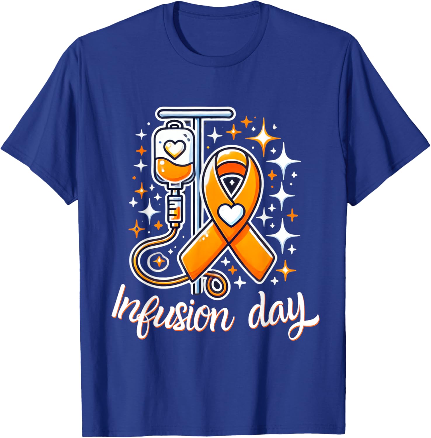 MS Infusion Day Multiple Sclerosis Awareness Ribbon T-Shirt for Supporters - 14