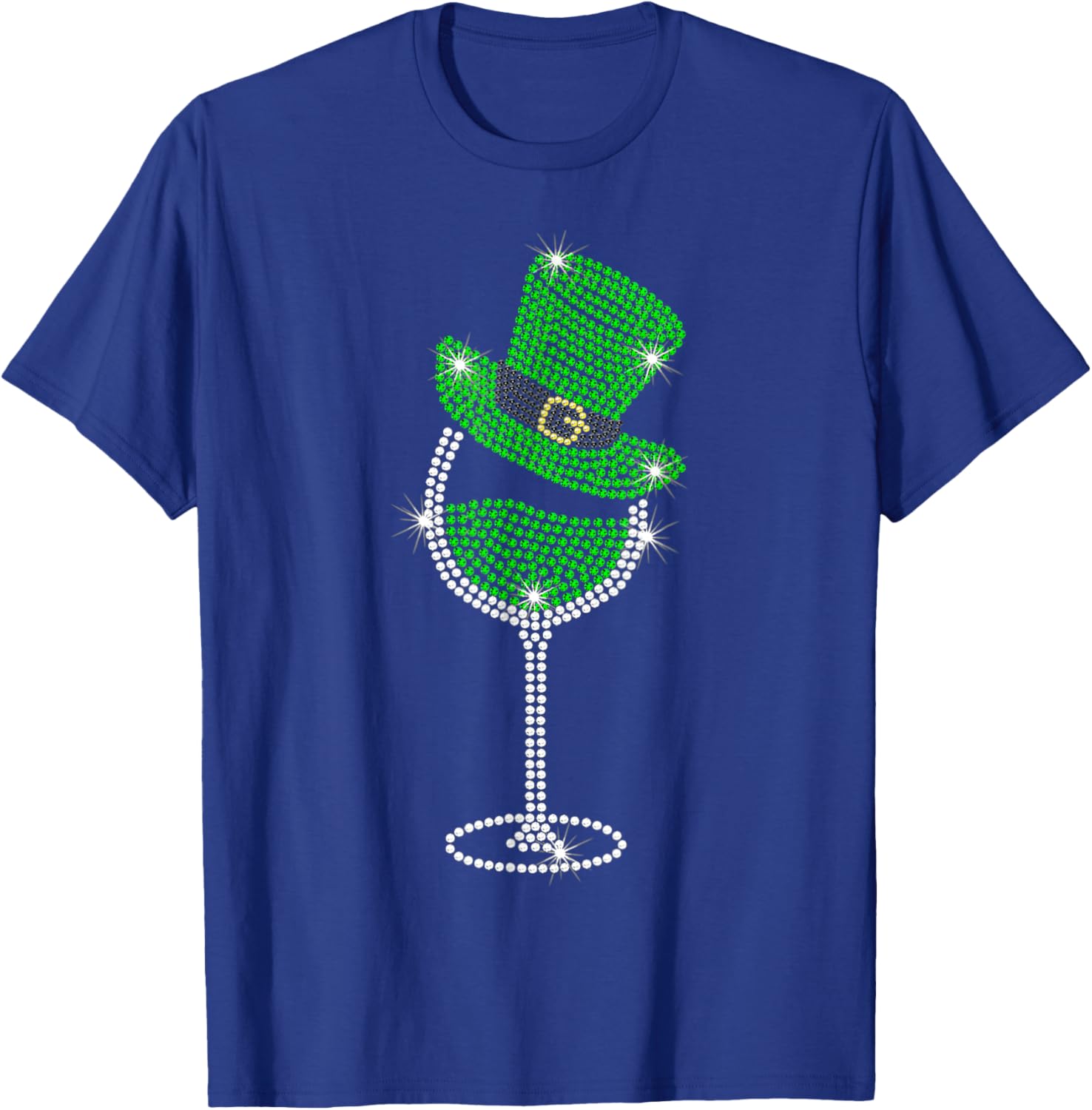 St Patrick's Day Shamrock Wine T-Shirt for Men and Women Celebrate in Style - 23