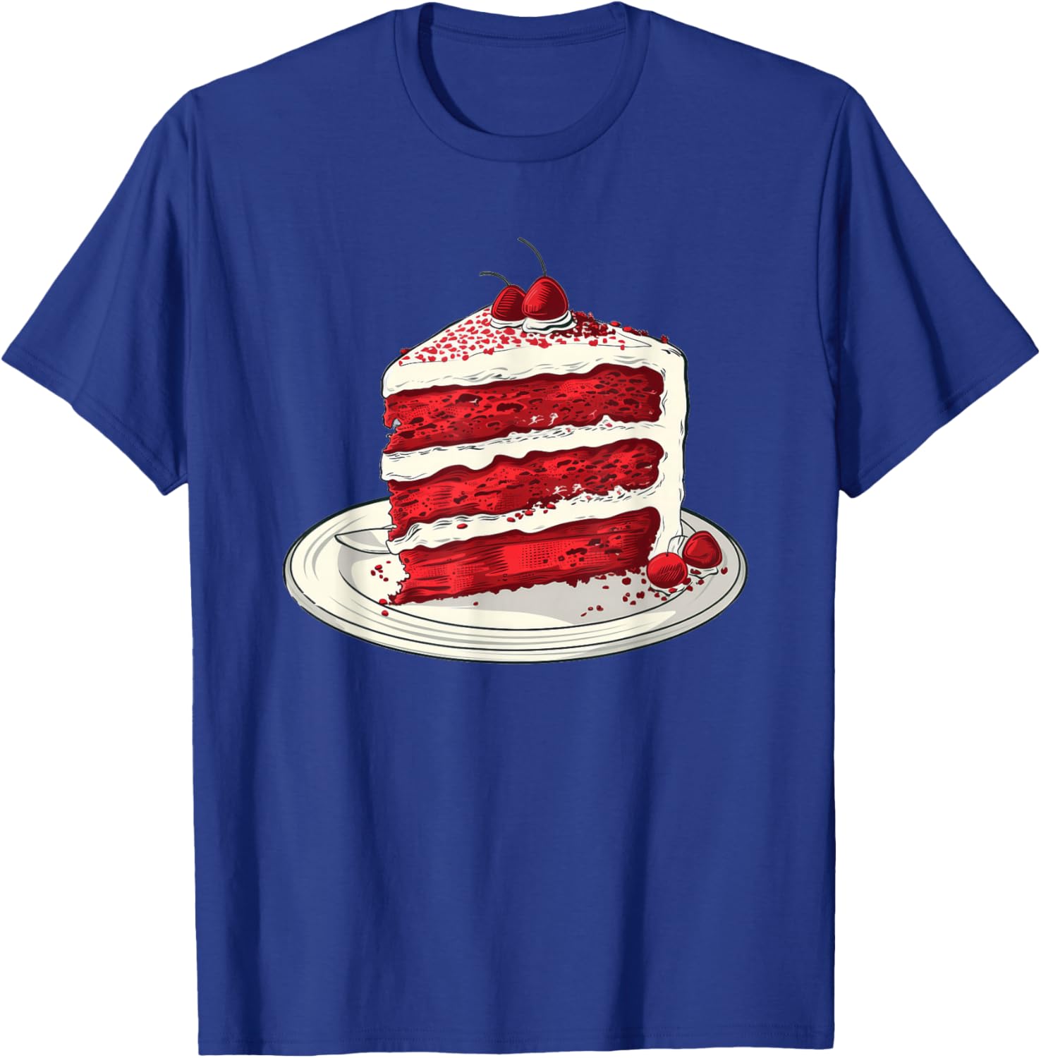 Delicious Red Velvet Cake Design T-Shirt for Baking Lovers and Foodies - 8
