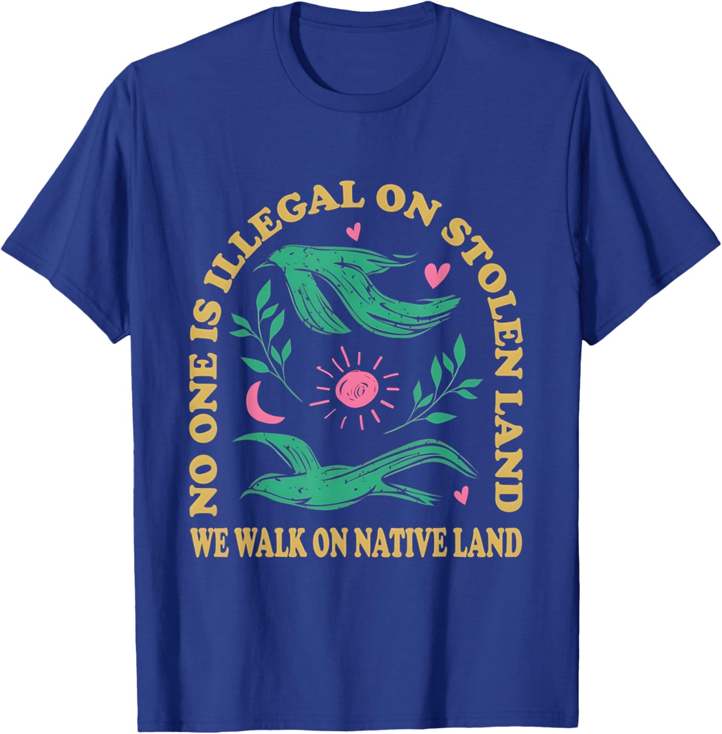 No One Is Illegal On Stolen Land Native American T-Shirt for All Ages - 15