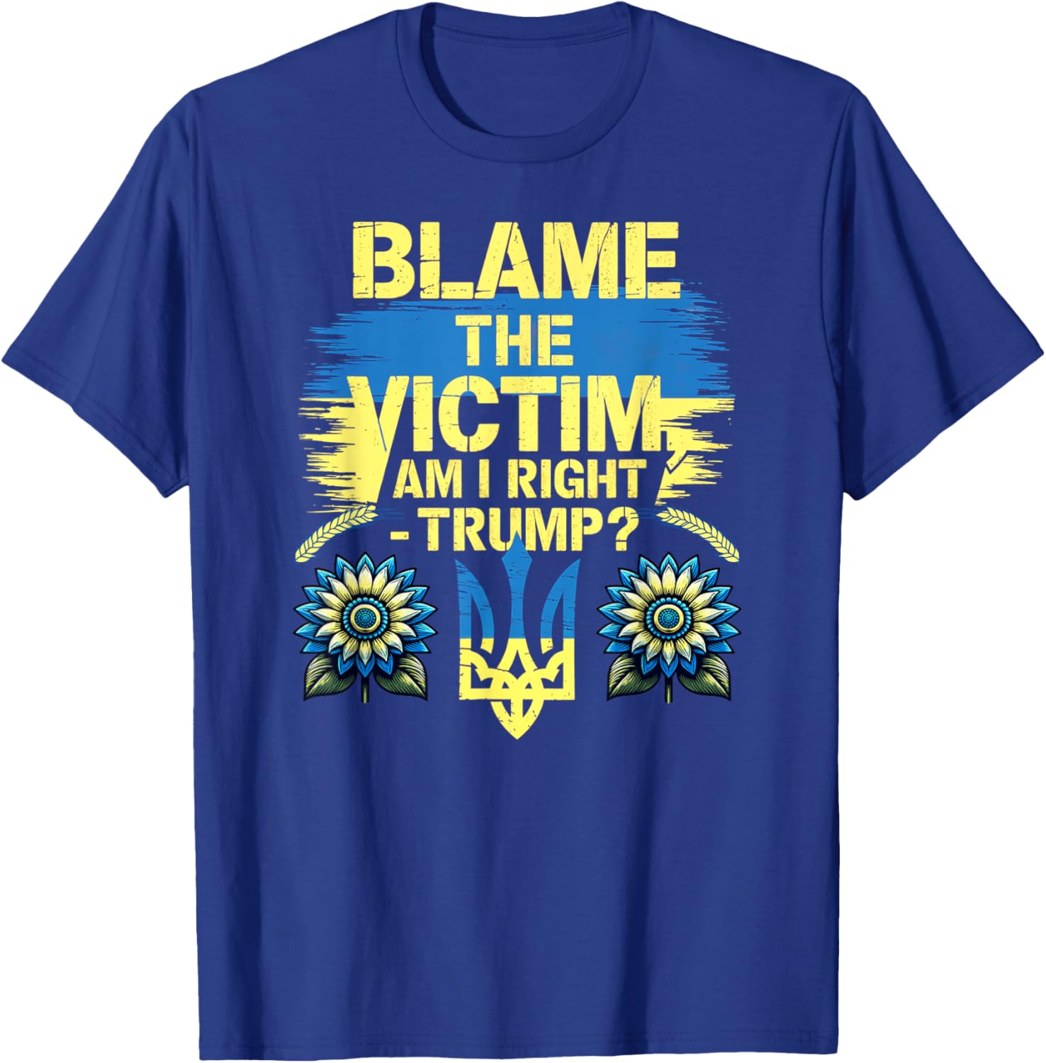 Anti-Trump Pro-Ukraine Graphic T-Shirt for Statement Supporters - 11