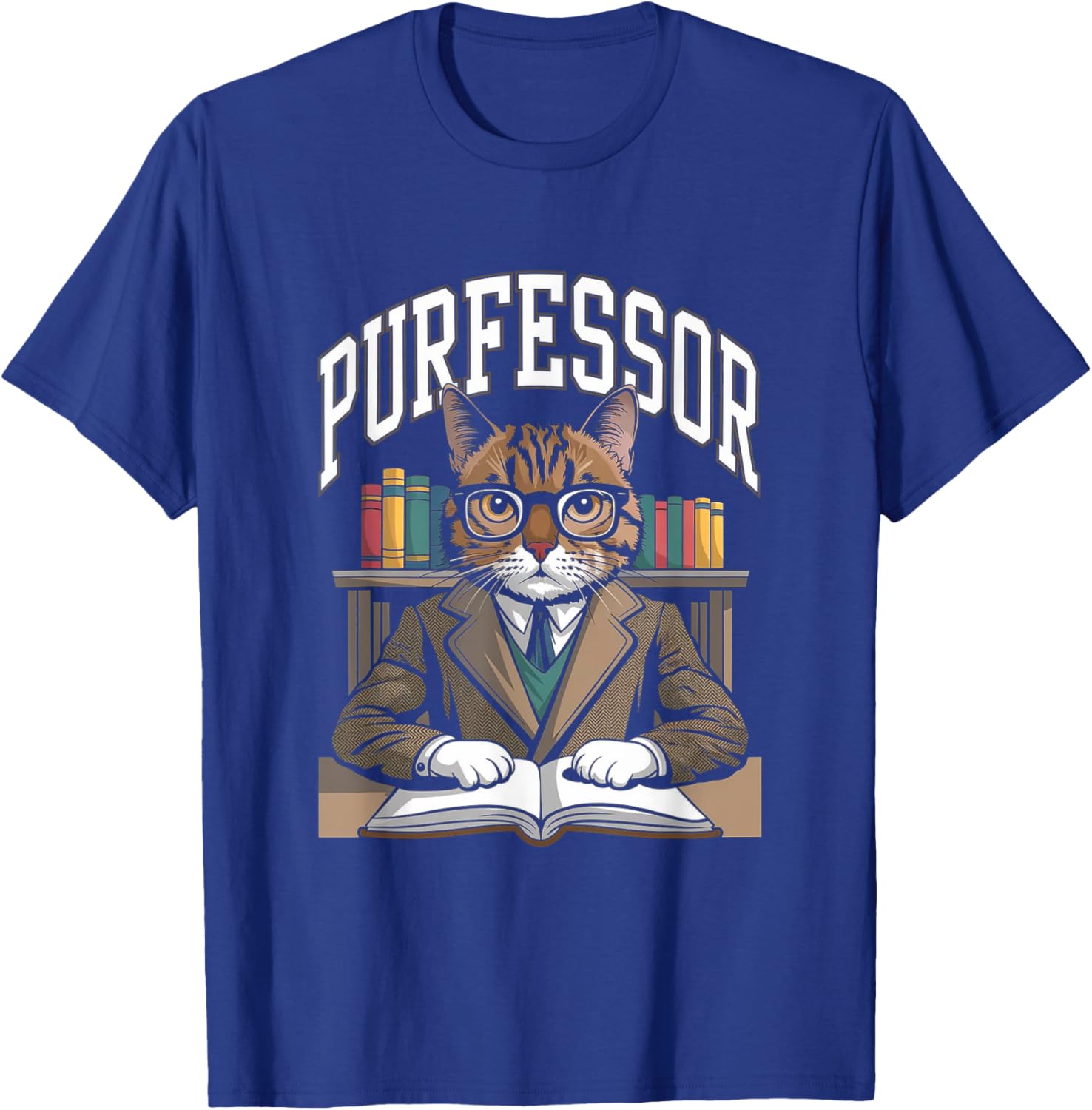 Funny Purrfessor Cat T-Shirt for Cat Lovers and Professors - 9