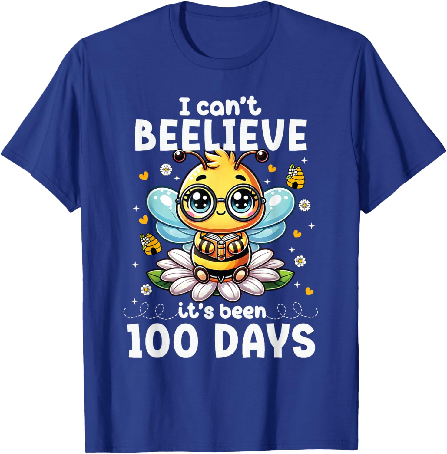 Fun 100 Days of School Bee T-Shirt for Kids and Teachers - 11