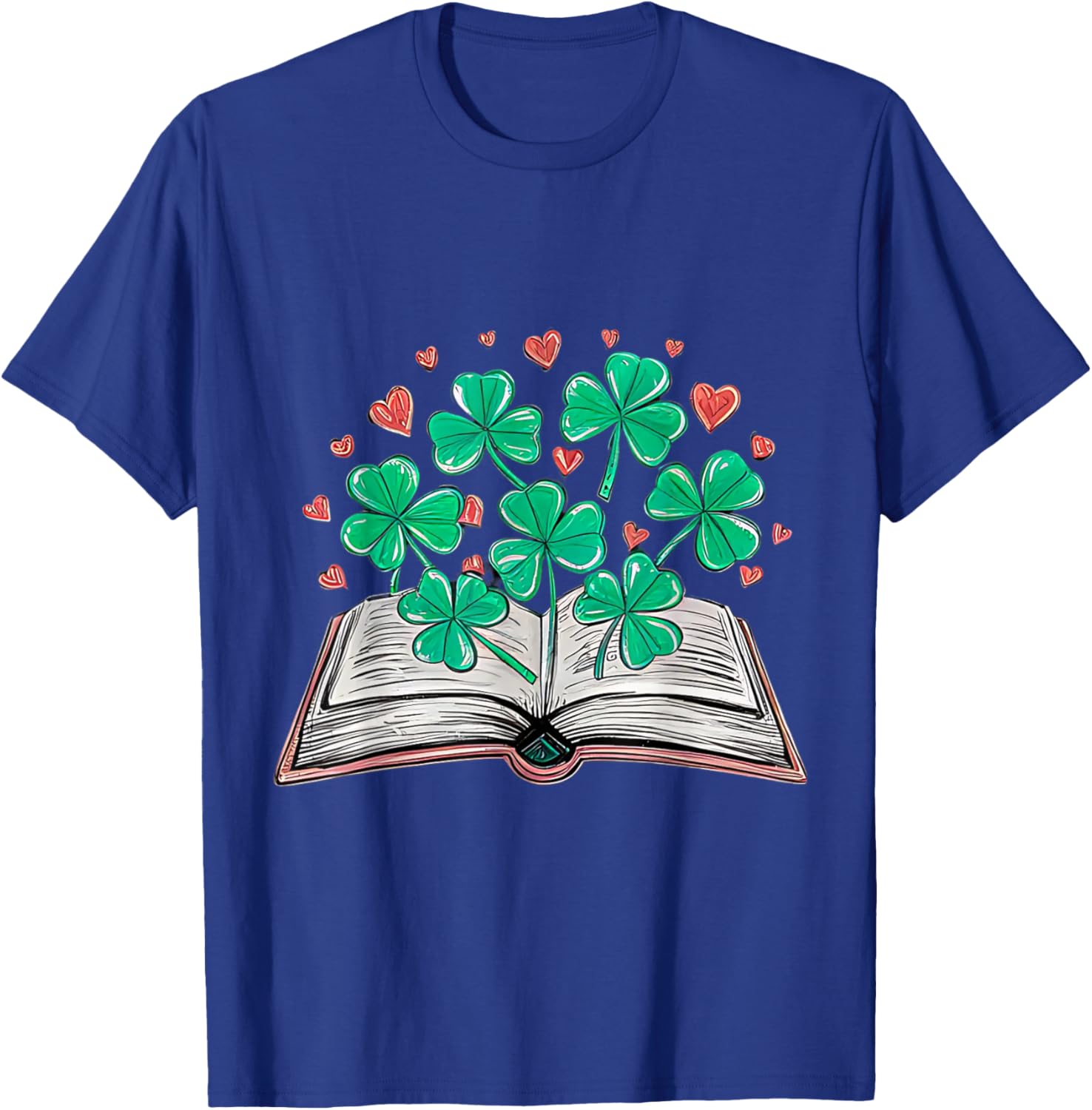 St Patricks Day Shamrock T-Shirt for Book Loving Librarians - 8