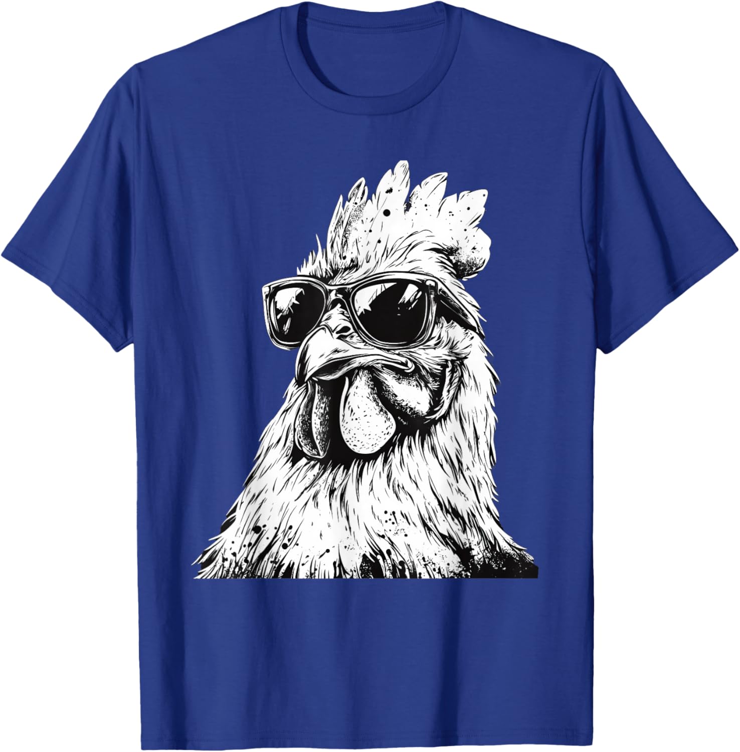Cool Chicken in Sunglasses Art T-Shirt for Fun and Fashion Lovers - 9