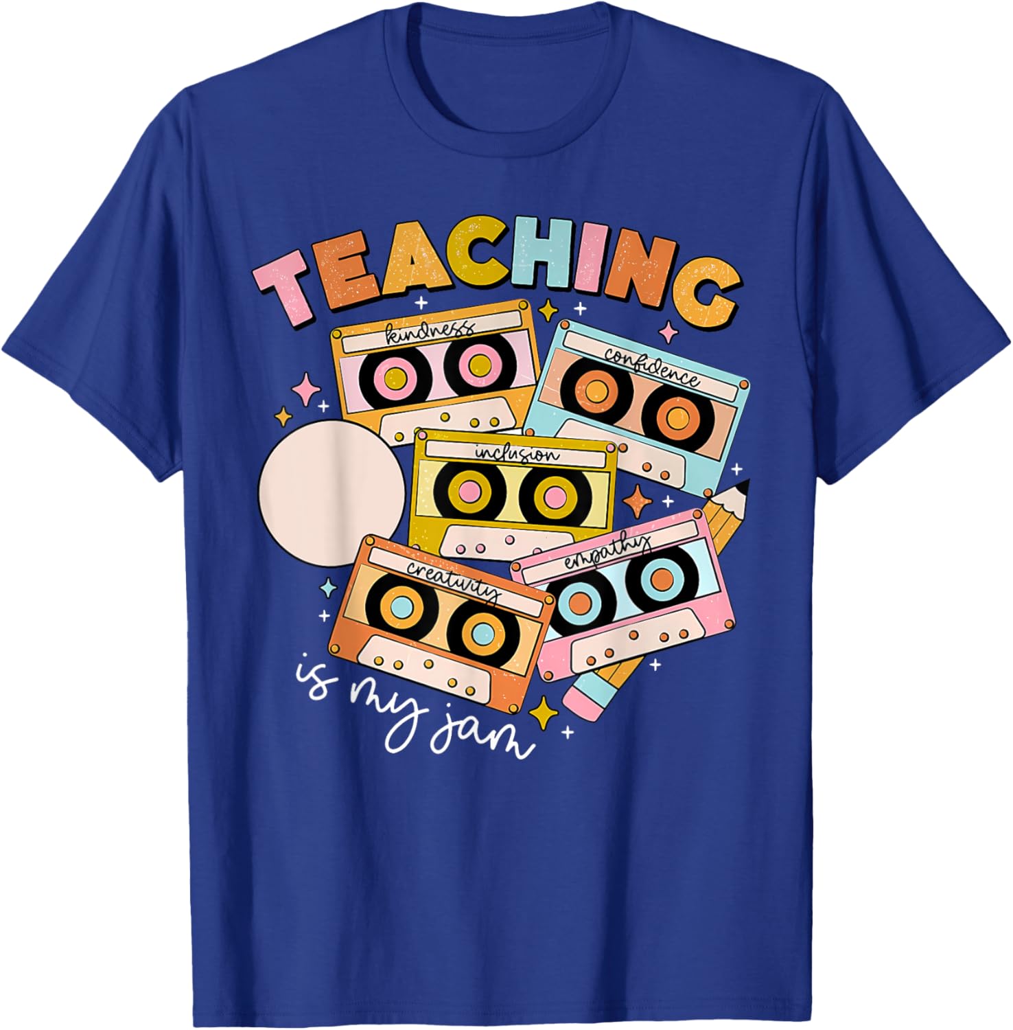 Vintage 90s Cassette Tape Music Teacher T-Shirt - Teaching Is My Jam - 17