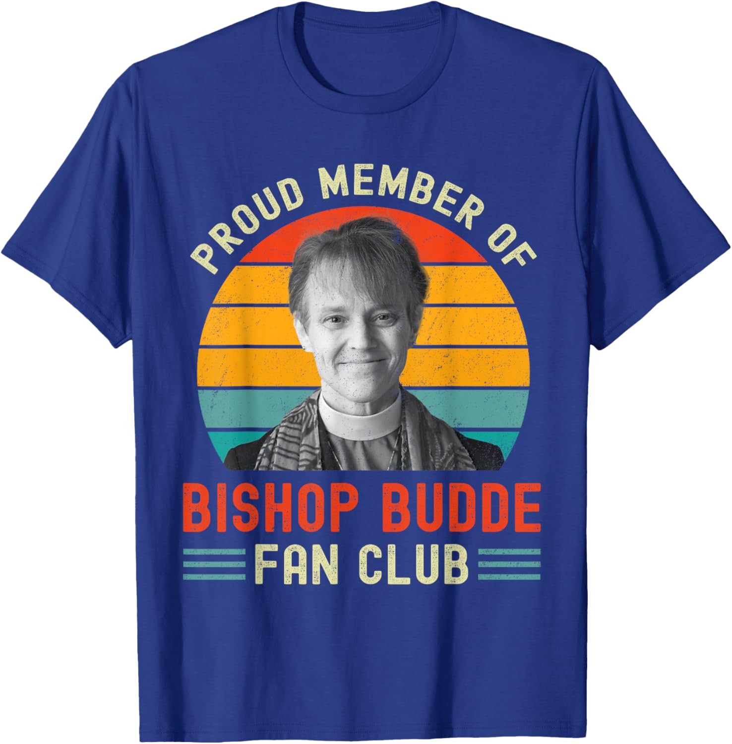 Proud Member of Bishop Budde Fan Club Vintage US Flag T-Shirt - 3