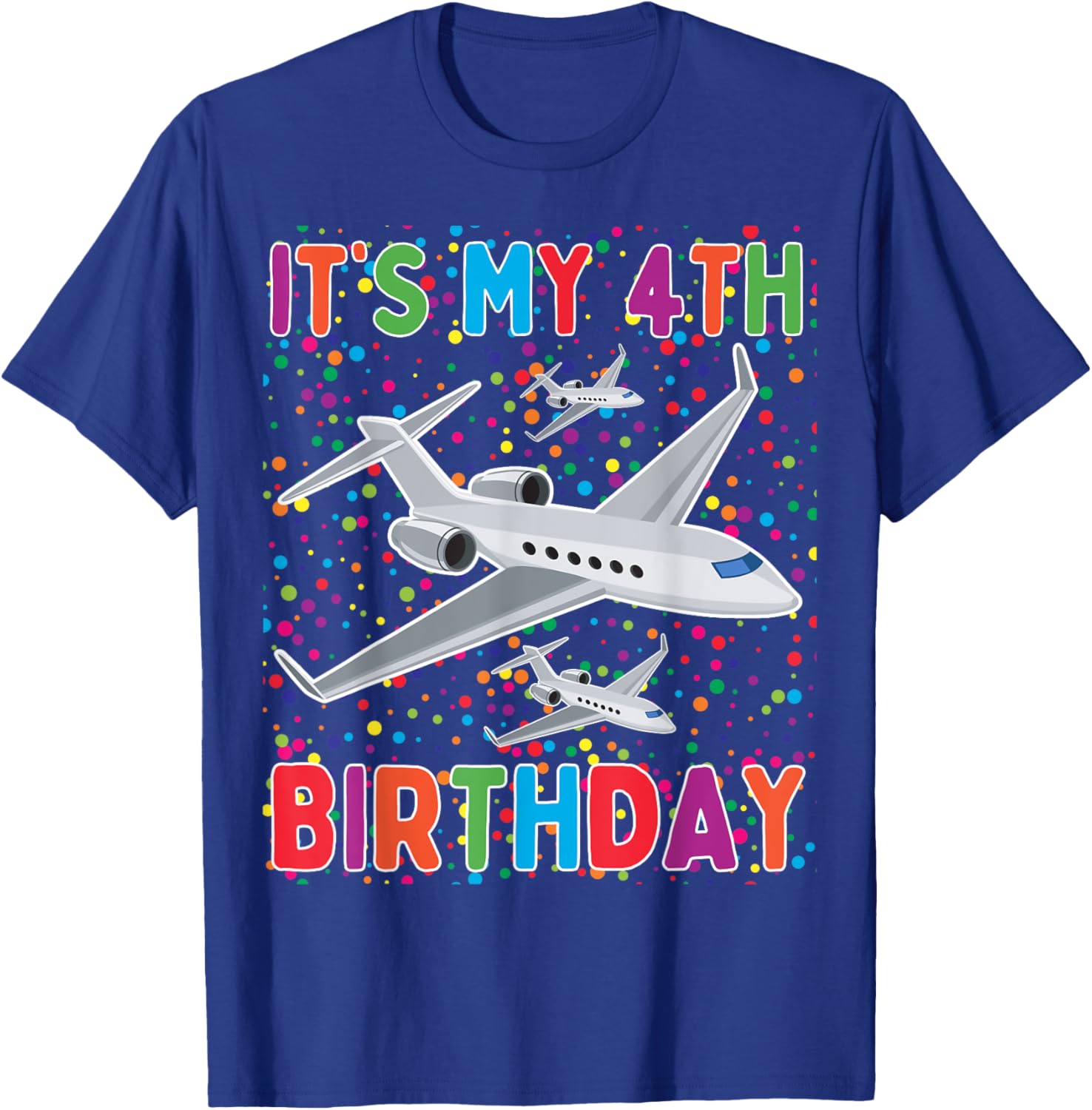 It's My 4th Birthday Airplane T-Shirt for Boys and Girls Celebrate in Style - 4