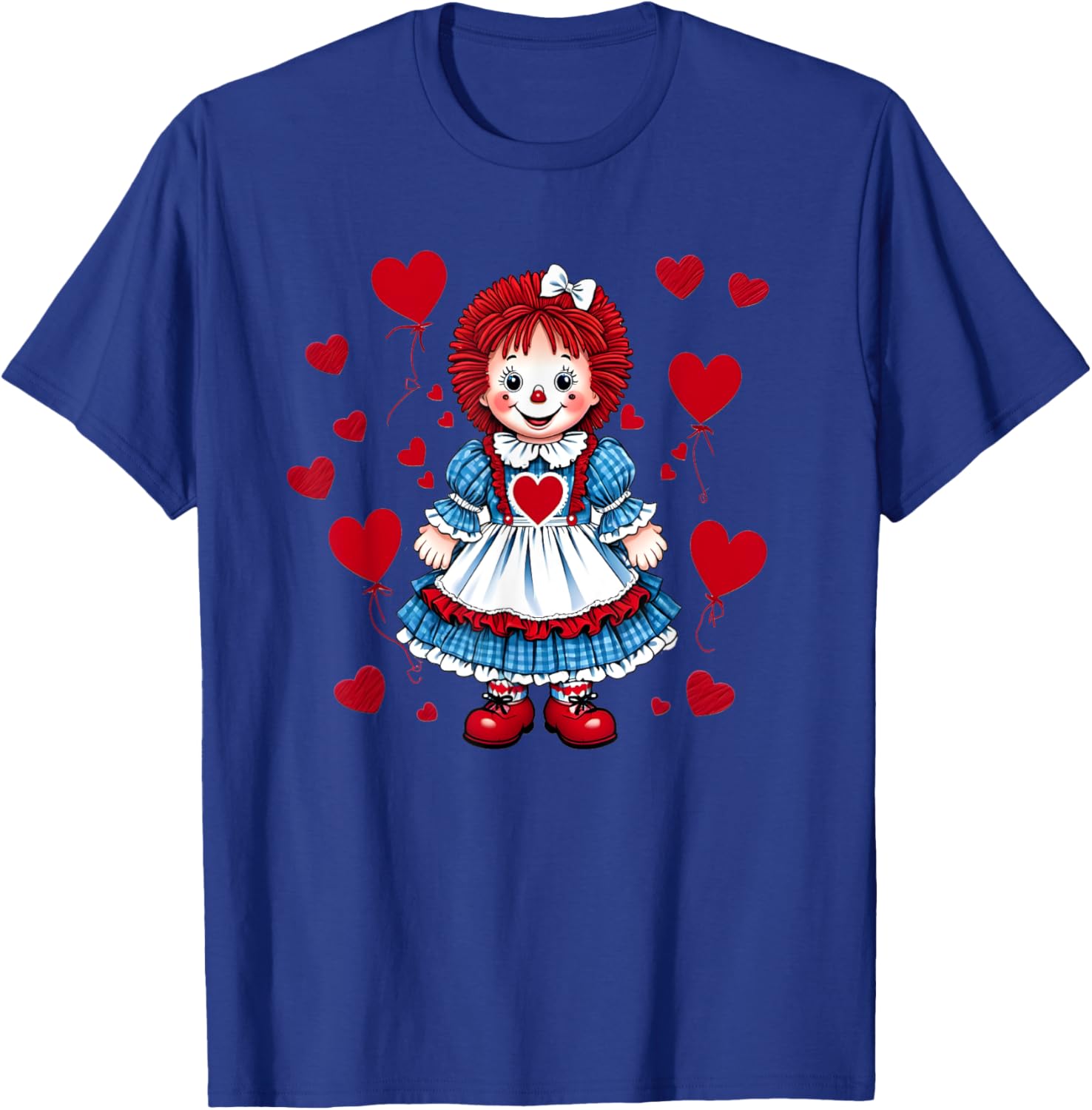 Raggedy Ann Valentine's Day Heart T-Shirt for Sweethearts and Friends - 4