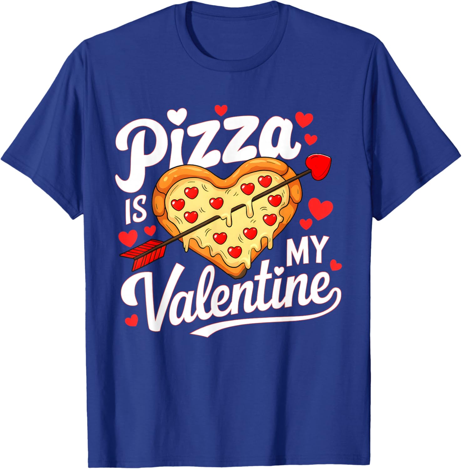 Pizza Is My Valentine Funny Kids T-Shirt for Boys and Girls - 13