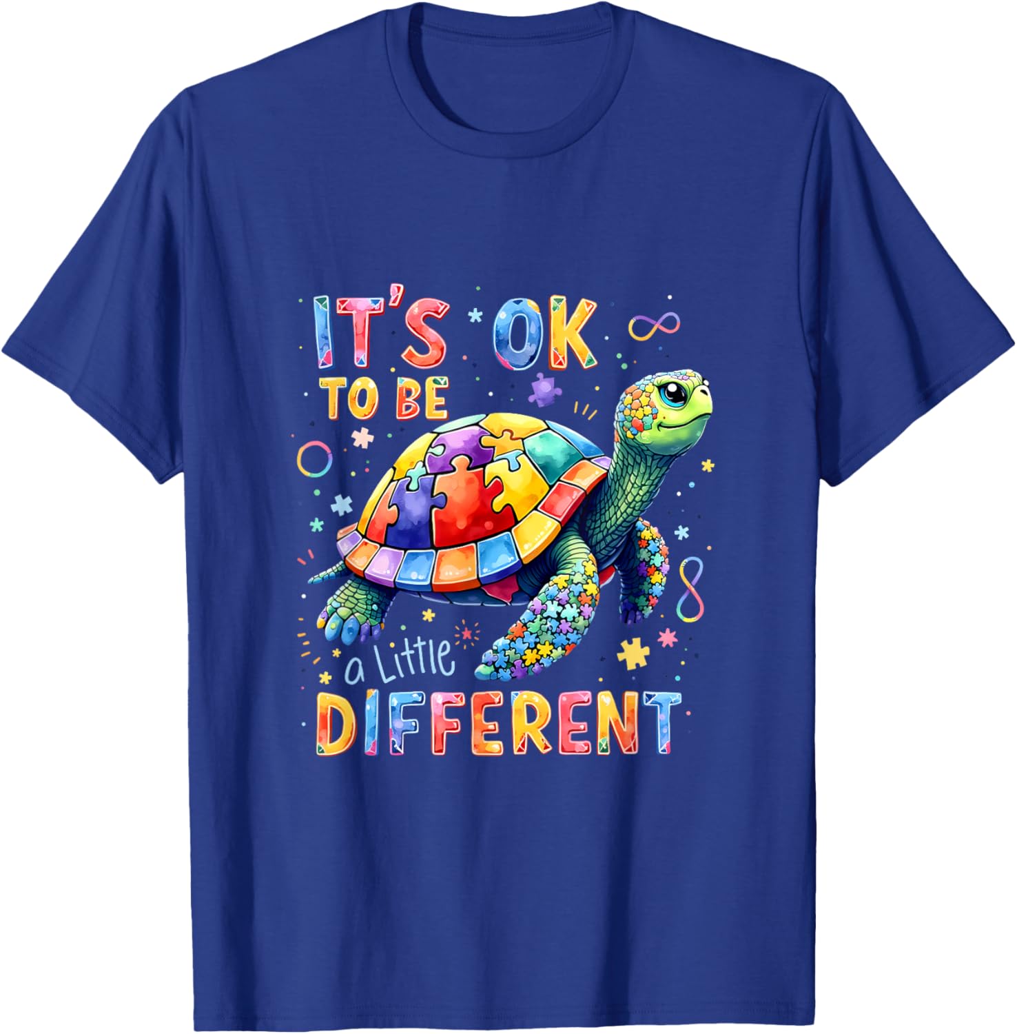 A Little Different Turtle Autism Awareness It's Ok To Be T-Shirt - 13