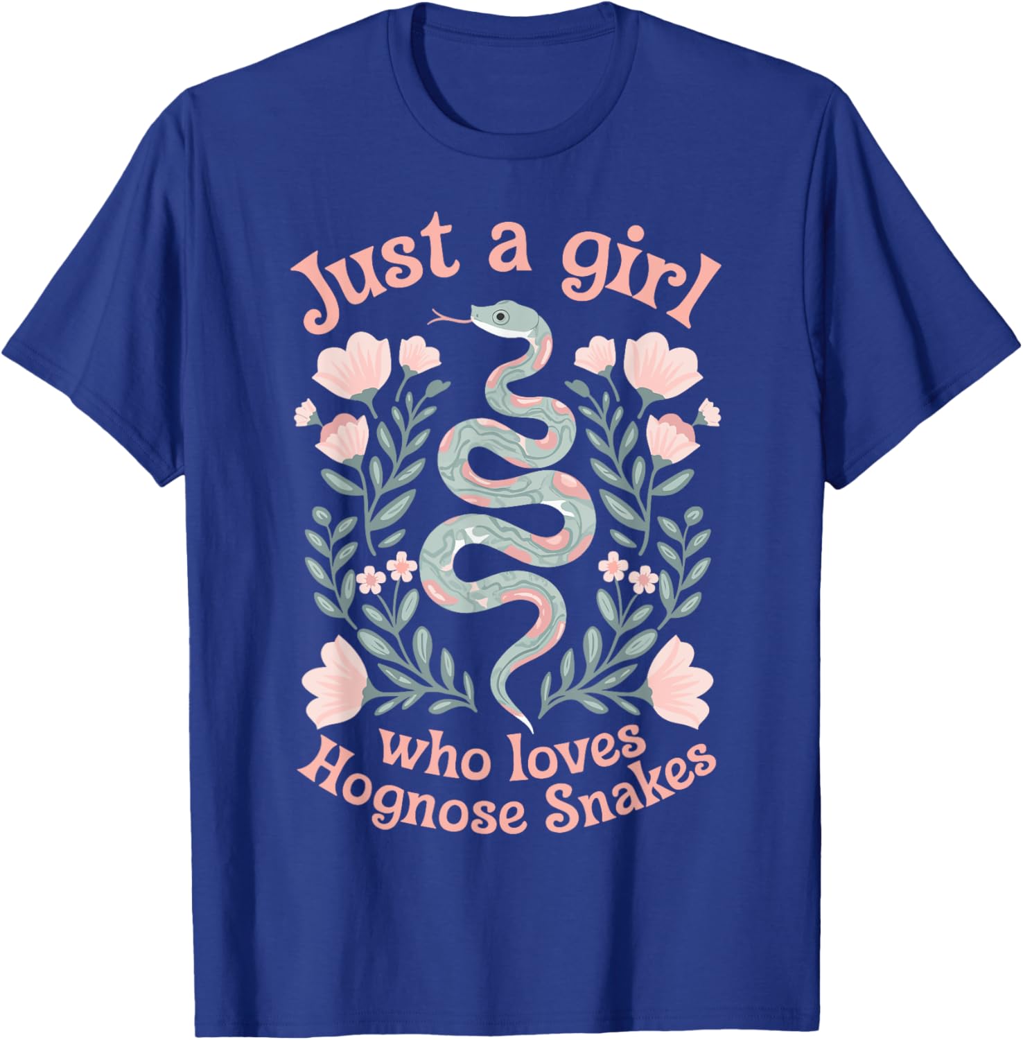 Just A Girl Who Loves Hognose Snakes T-Shirt Cute Snake Lover Tee - 12