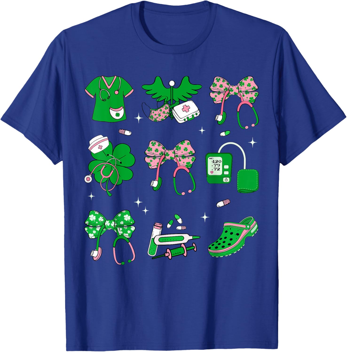 Lucky Shamrock Nurse T-Shirt for St. Patrick's Day Celebration - 2