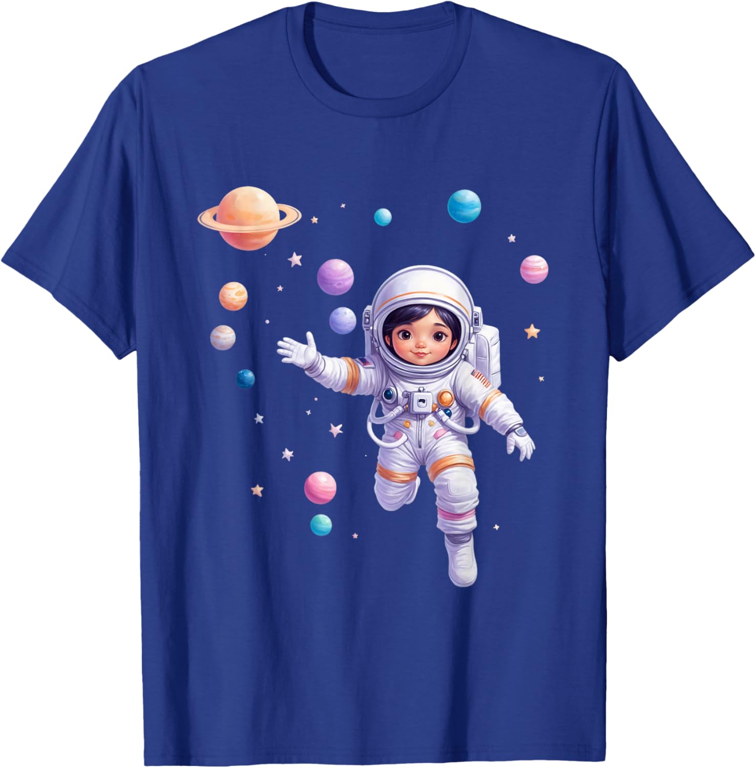 Cute Space Explorer T-Shirt for Future Astronaut Girls - Adorable Design - 8