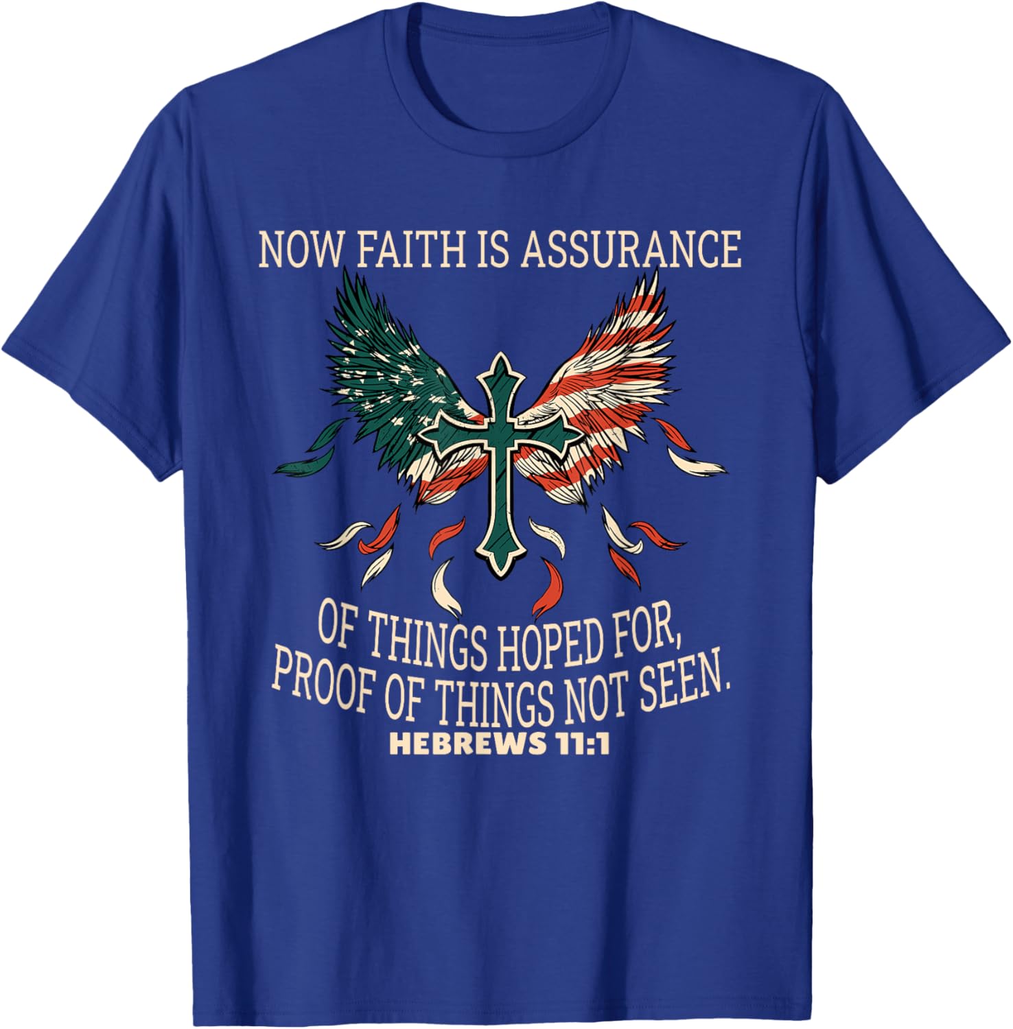 Hebrews 11:1 Faith T-Shirt Inspirational Scripture Apparel for All - 8