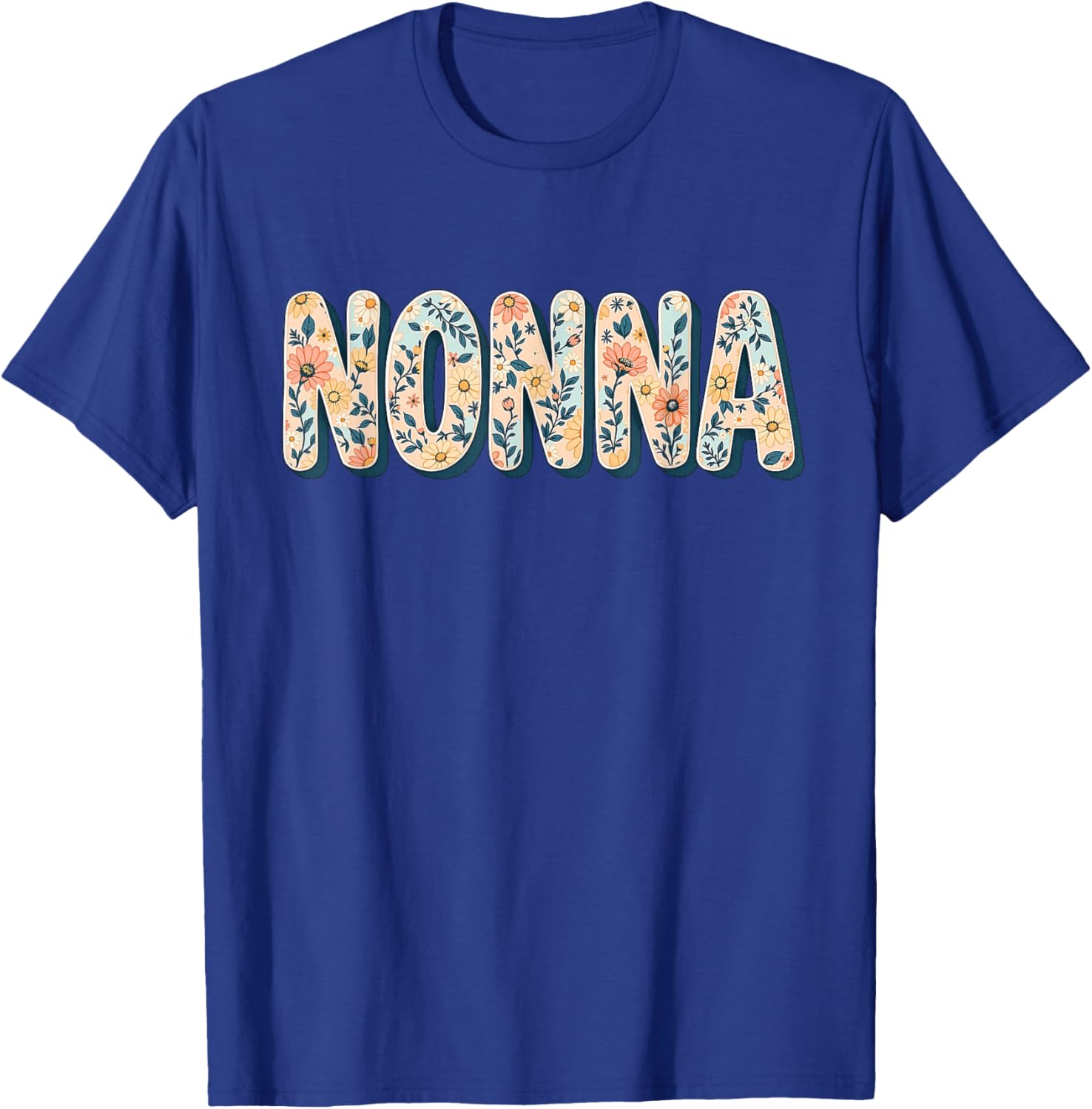 Wildflowers Nonna Floral Mother's Day T-Shirt for Stylish Grandmas - 10