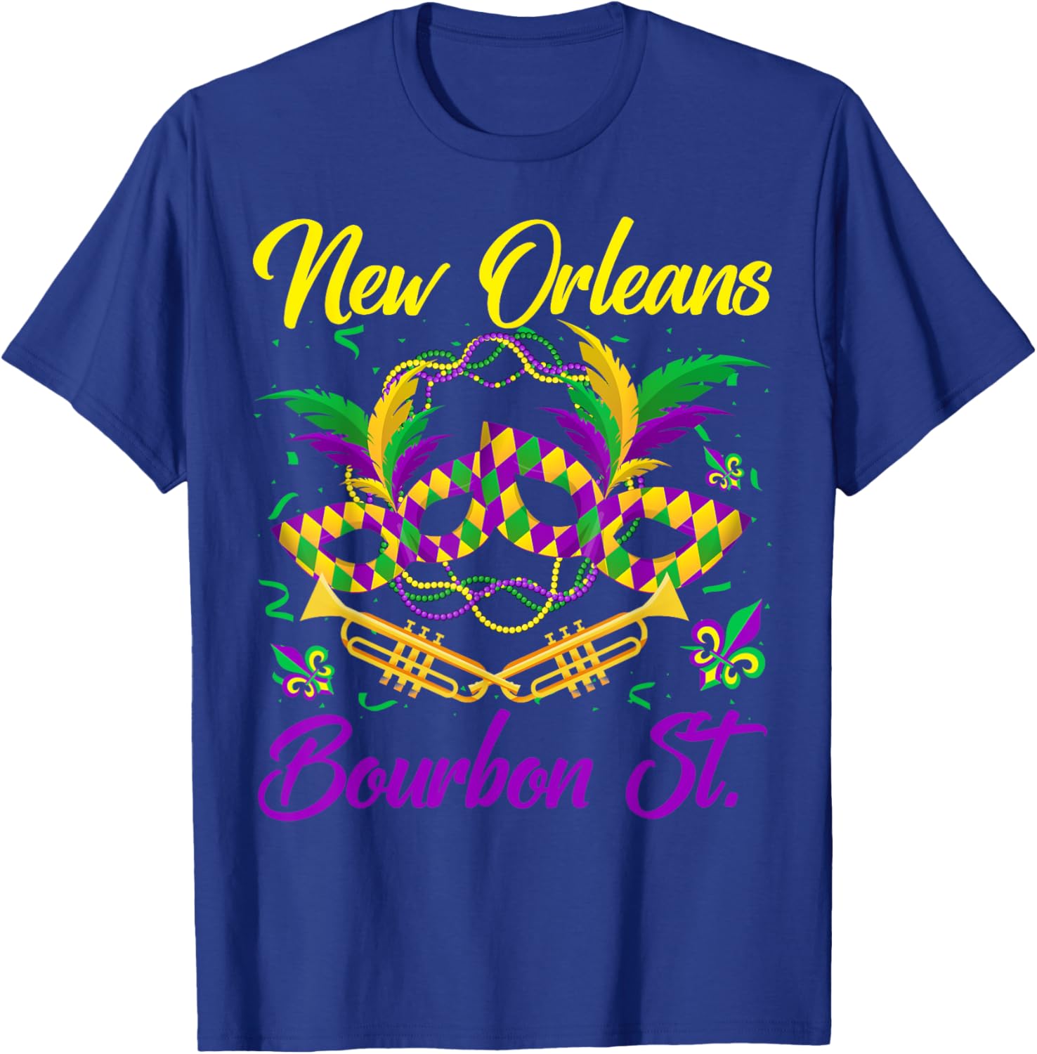 Funny NOLA Bourbon Street Mardi Gras T-Shirt for Fat Tuesday Celebrations - 23
