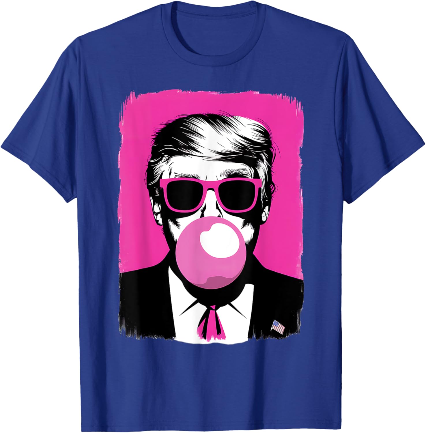Funny Trump Pink Bubble Gum Sunglasses T-Shirt for Trendy Style - 13