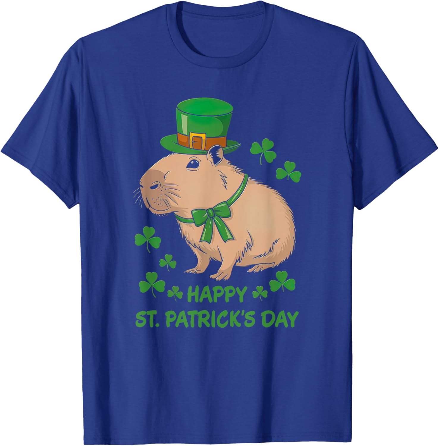 Cute Irish Capybara Leprechaun St. Patrick's Day T-Shirt for Fun Celebrations - 3