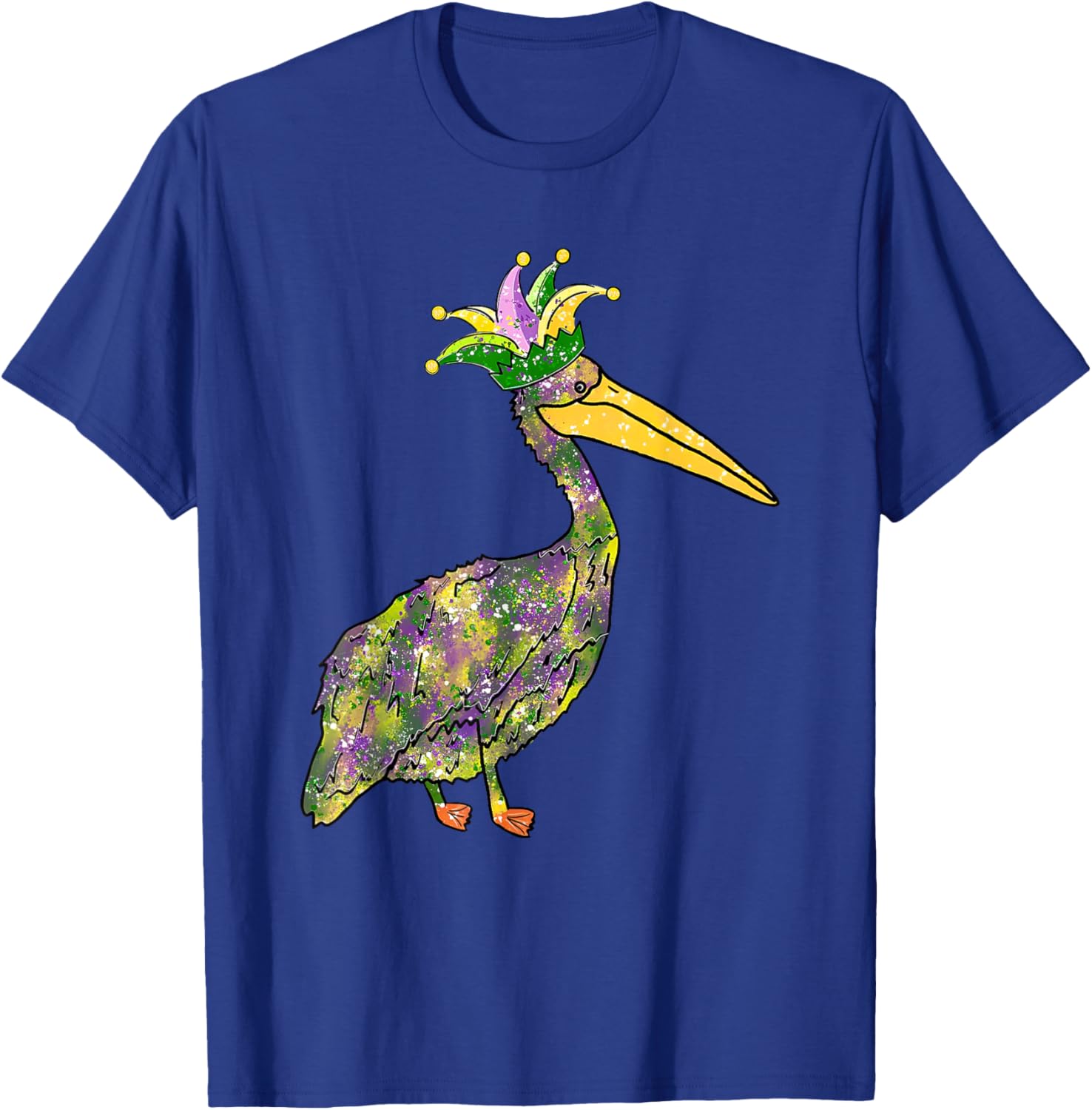 Pelican Mardi Gras Women's Carnival Lover T-Shirt Fun Festive Style - 16