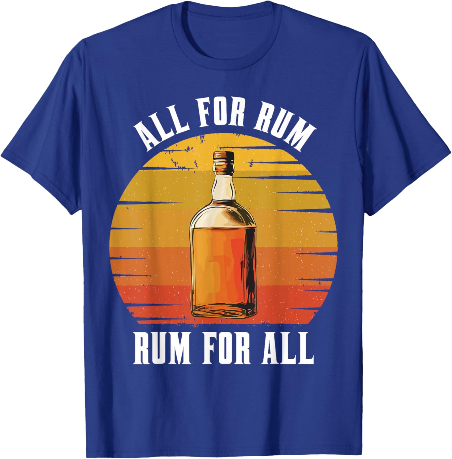 Vintage Rum Lovers T-Shirt for Drink Enthusiasts - All for Rum Design - 2