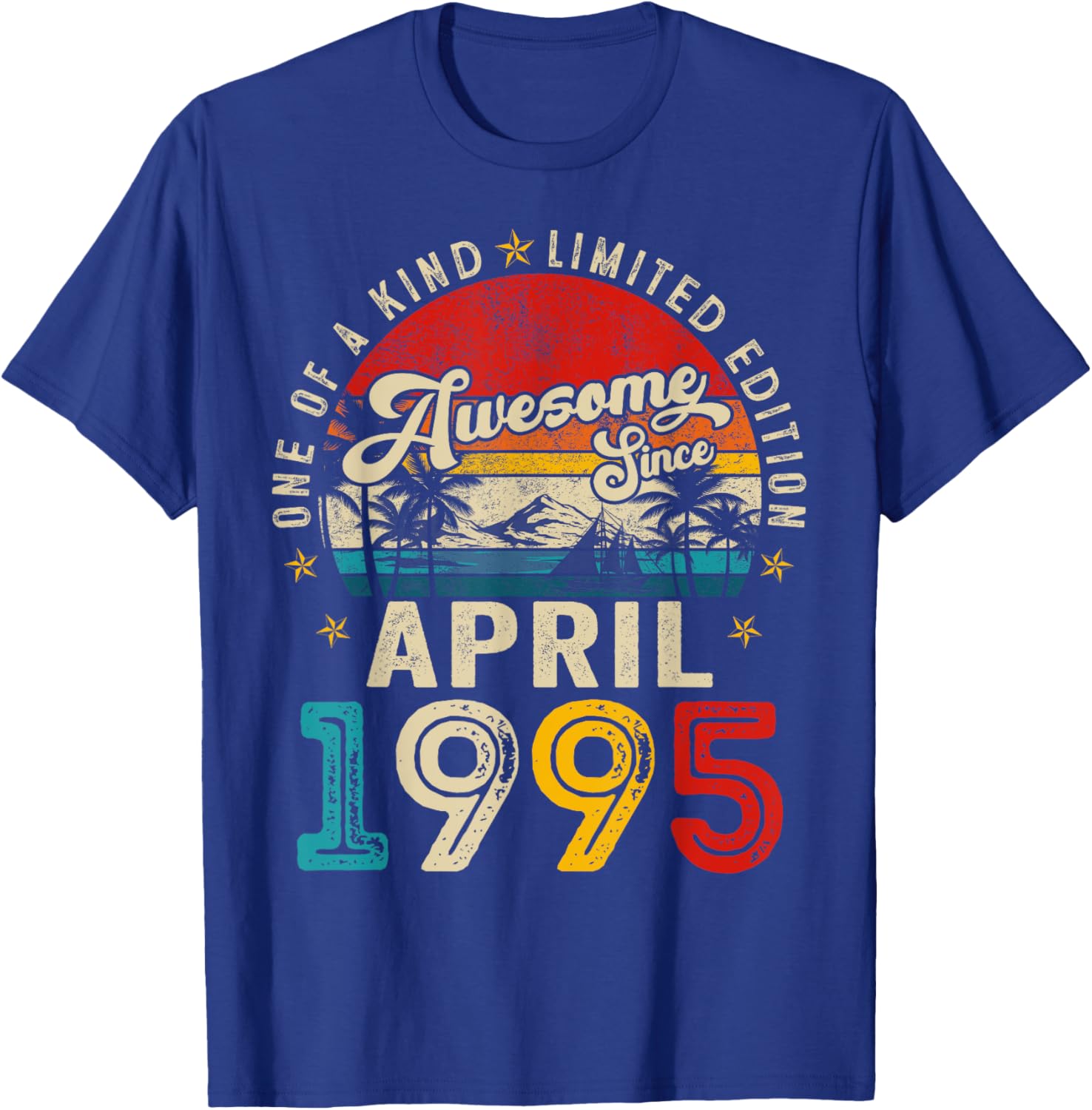 Vintage April 1995 30th Birthday T-Shirt for Men and Women - 7
