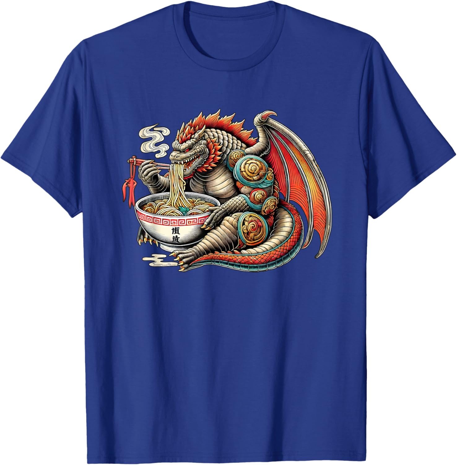 Funny Kaiju Dragon Ramen Monster T-Shirt for Japanese Culture Fans - 13