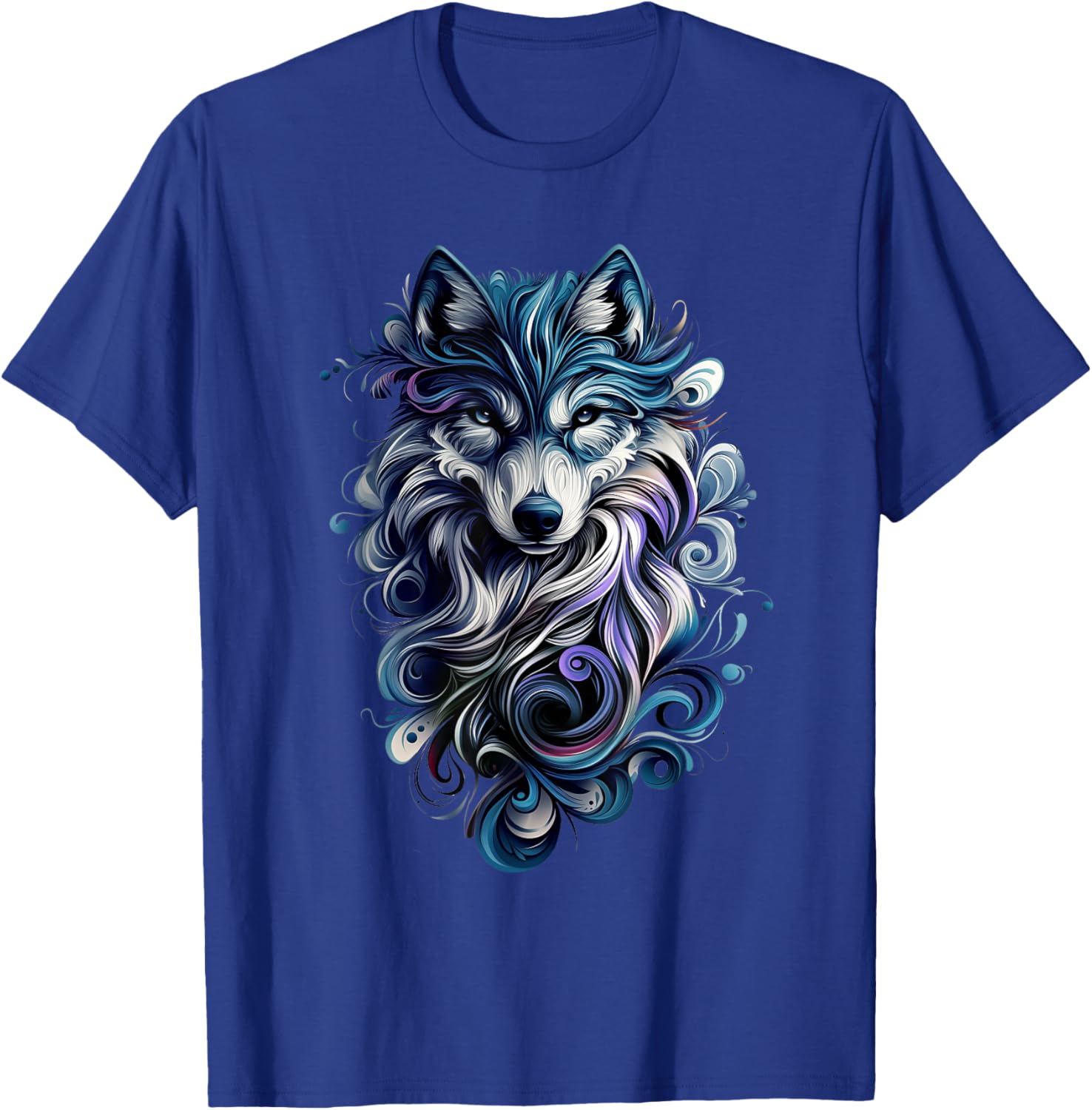 Colorful Wolf T-Shirt for Nature Lovers - Stylish Wildlife Apparel - 19