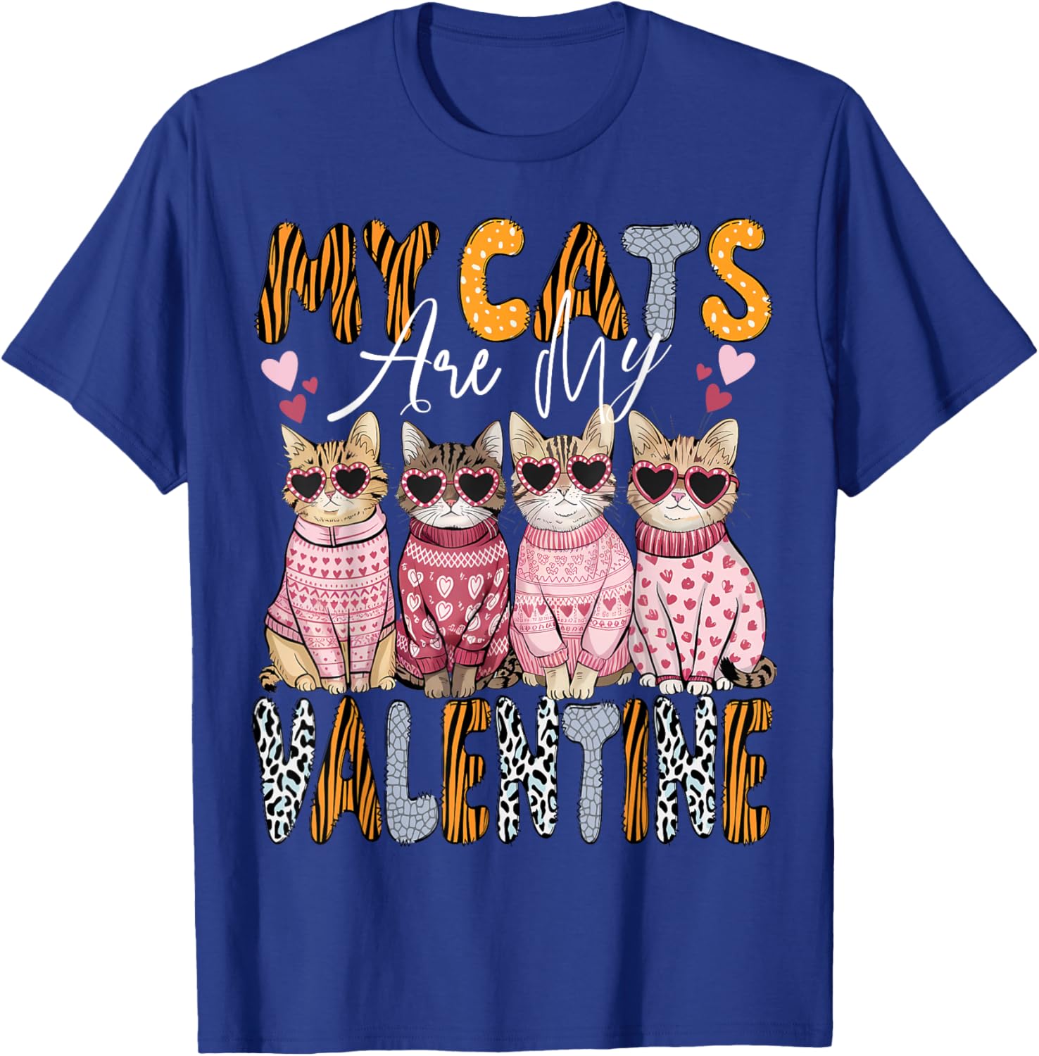 Cute Cat Valentine T-Shirt for Kitten Lovers - Perfect for All Ages - 5