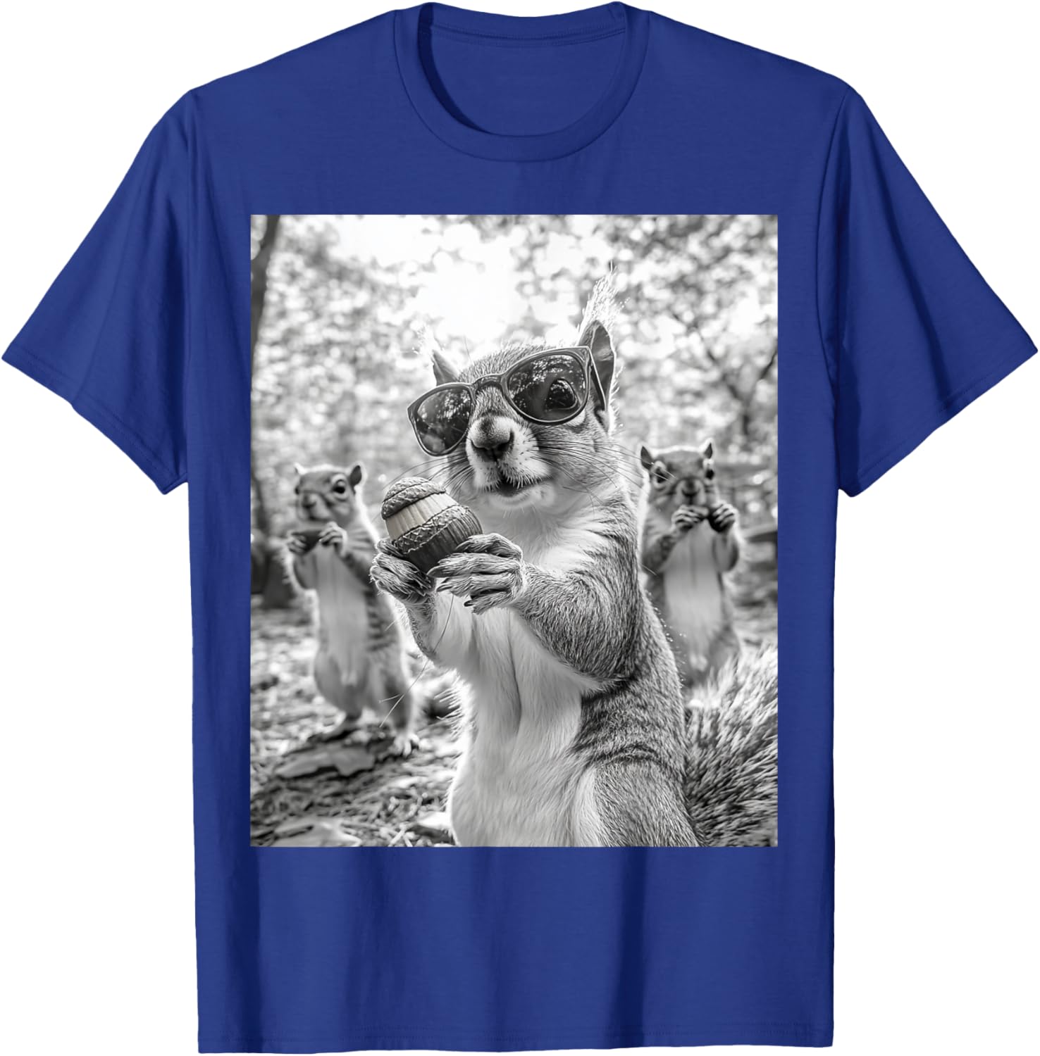 Cute Squirrel Selfie T-Shirt for Animal Lovers - Fun Graphic Tee - 7