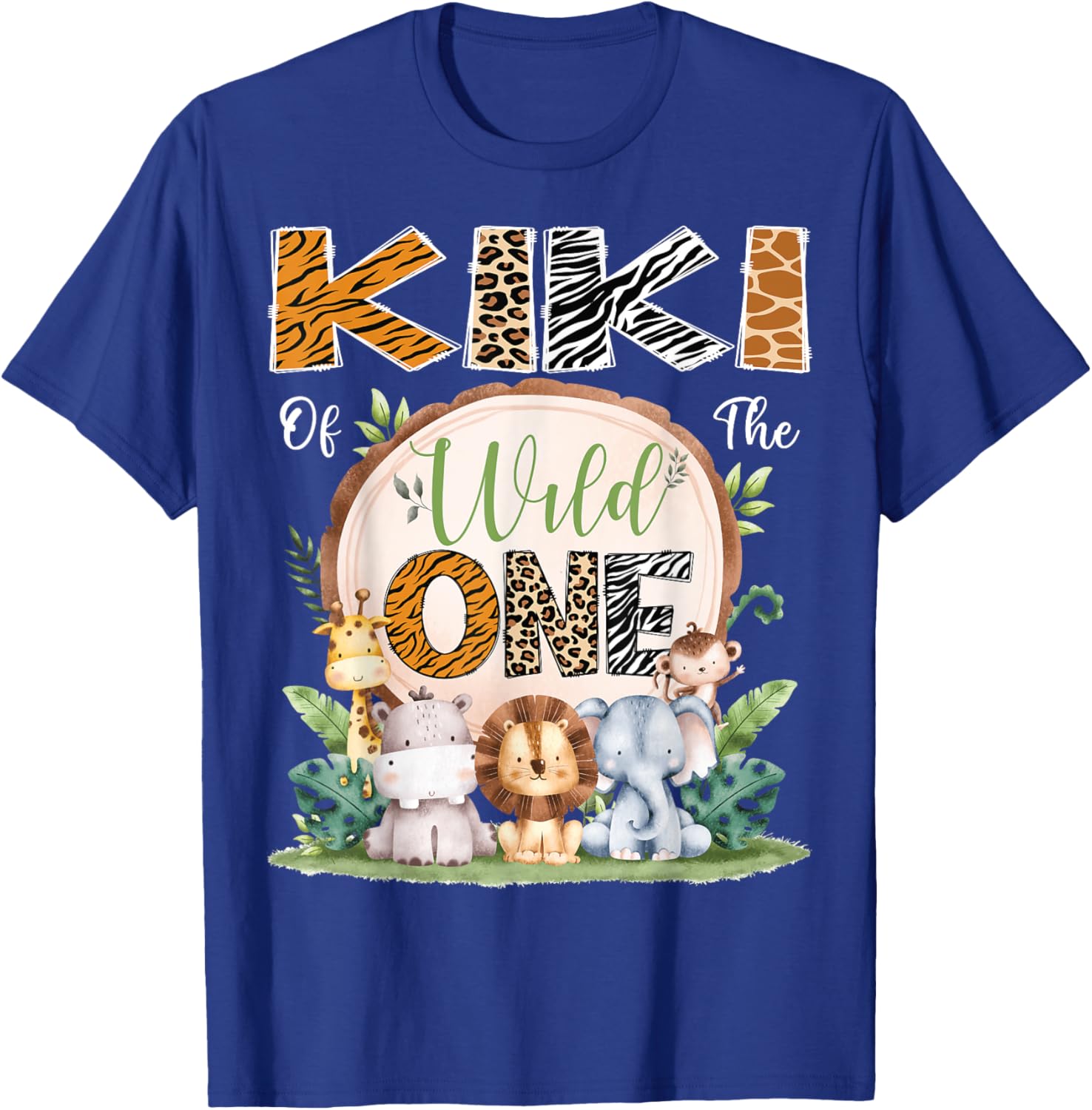 Kiki Of The Wild One 1st Birthday Safari T-Shirt for Baby Celebrations - 5