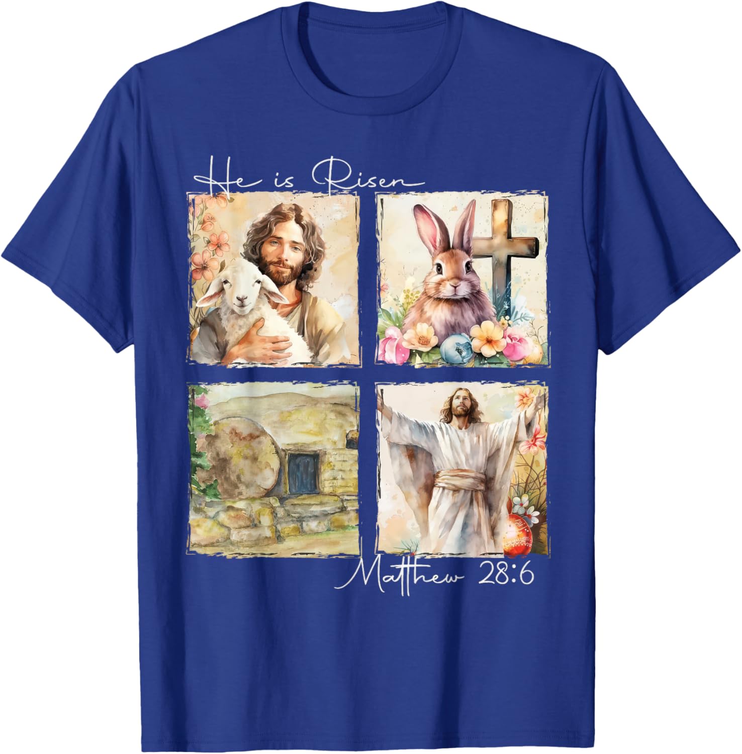 He Is Risen Matthew 28:6 Christian Easter T-Shirt for Believers - 9