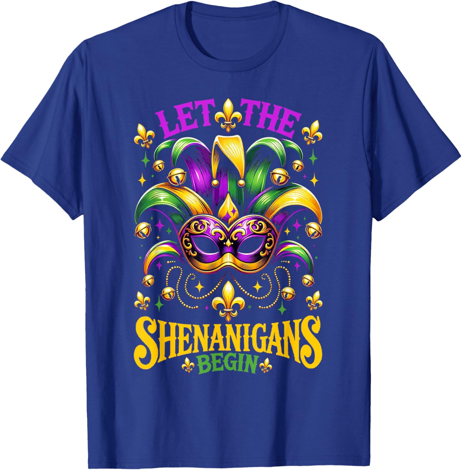 Let The Shenanigans Begin Mardi Gras T-Shirt for Kids and Adults - 17