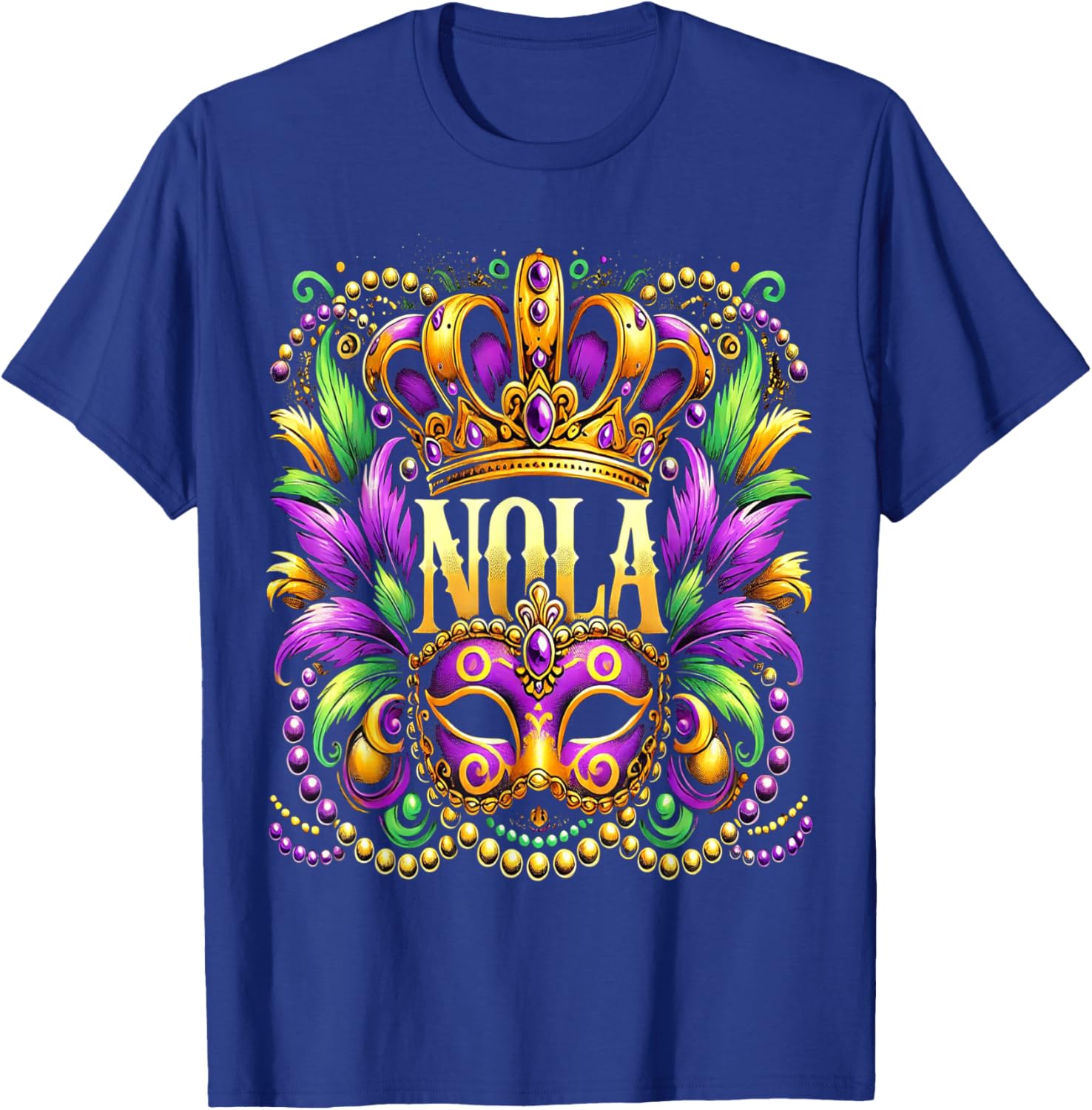 NOLA New Orleans Mardi Gras 2025 T-Shirt for Festive Fun and Style - 12