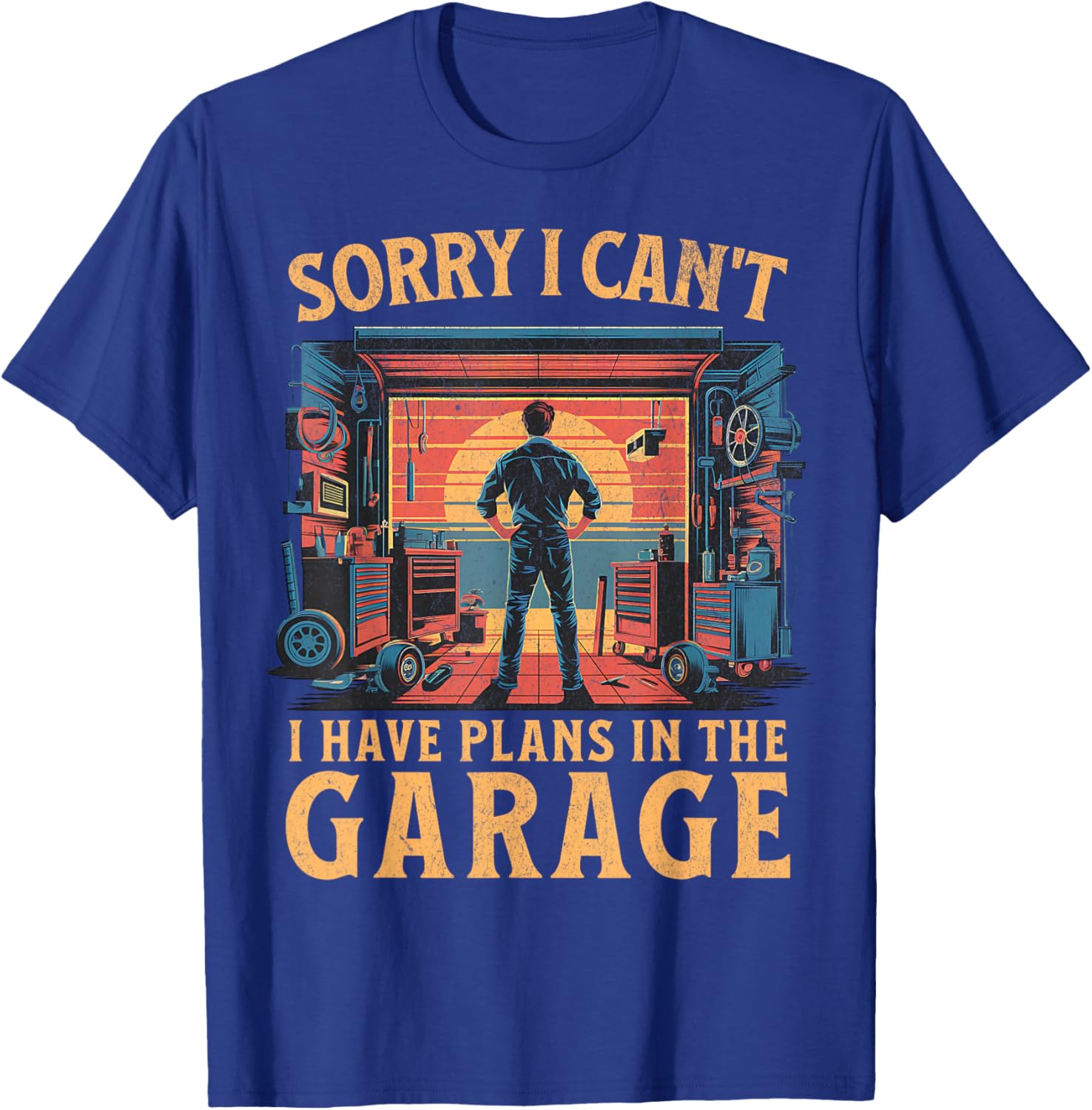 Funny Garage Plans Dad Car Mechanic T-Shirt for Father's Day Gifts - 9