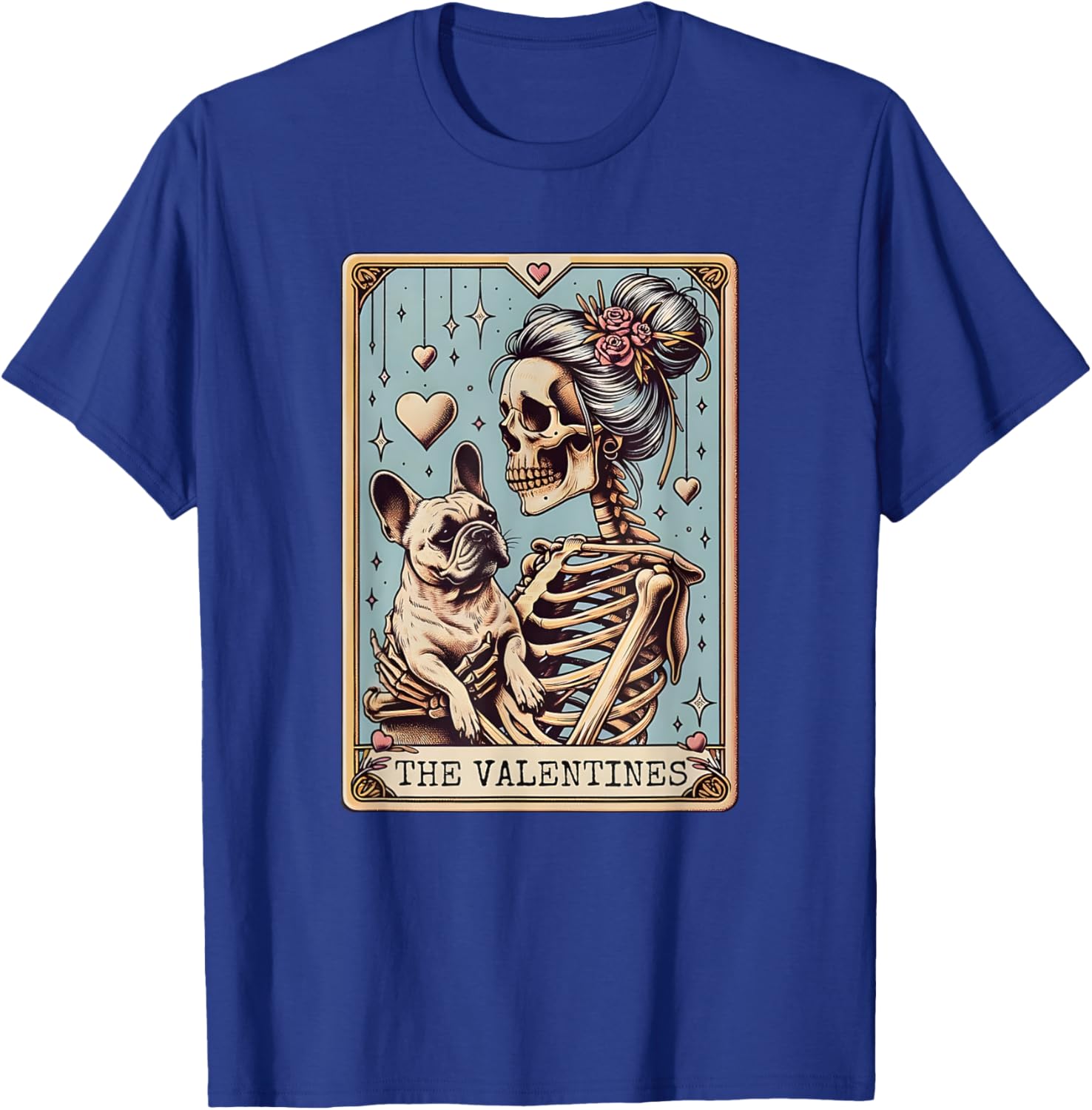 French Bulldog Valentine's Day Tarot Card T-Shirt for Dog Lovers - 9