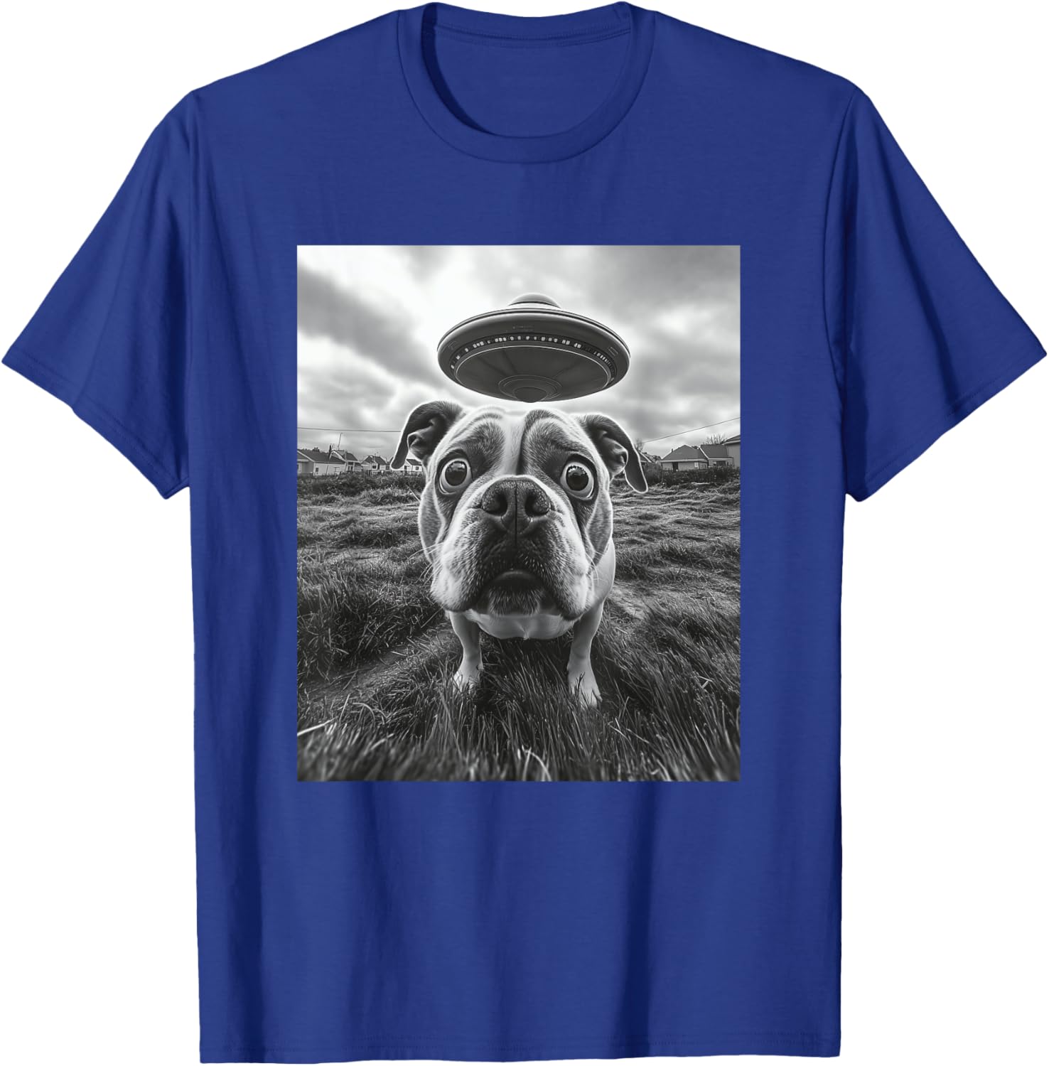 Hilarious English Bulldog UFO Graphic T-Shirt for Dog Lovers of All Ages - 16