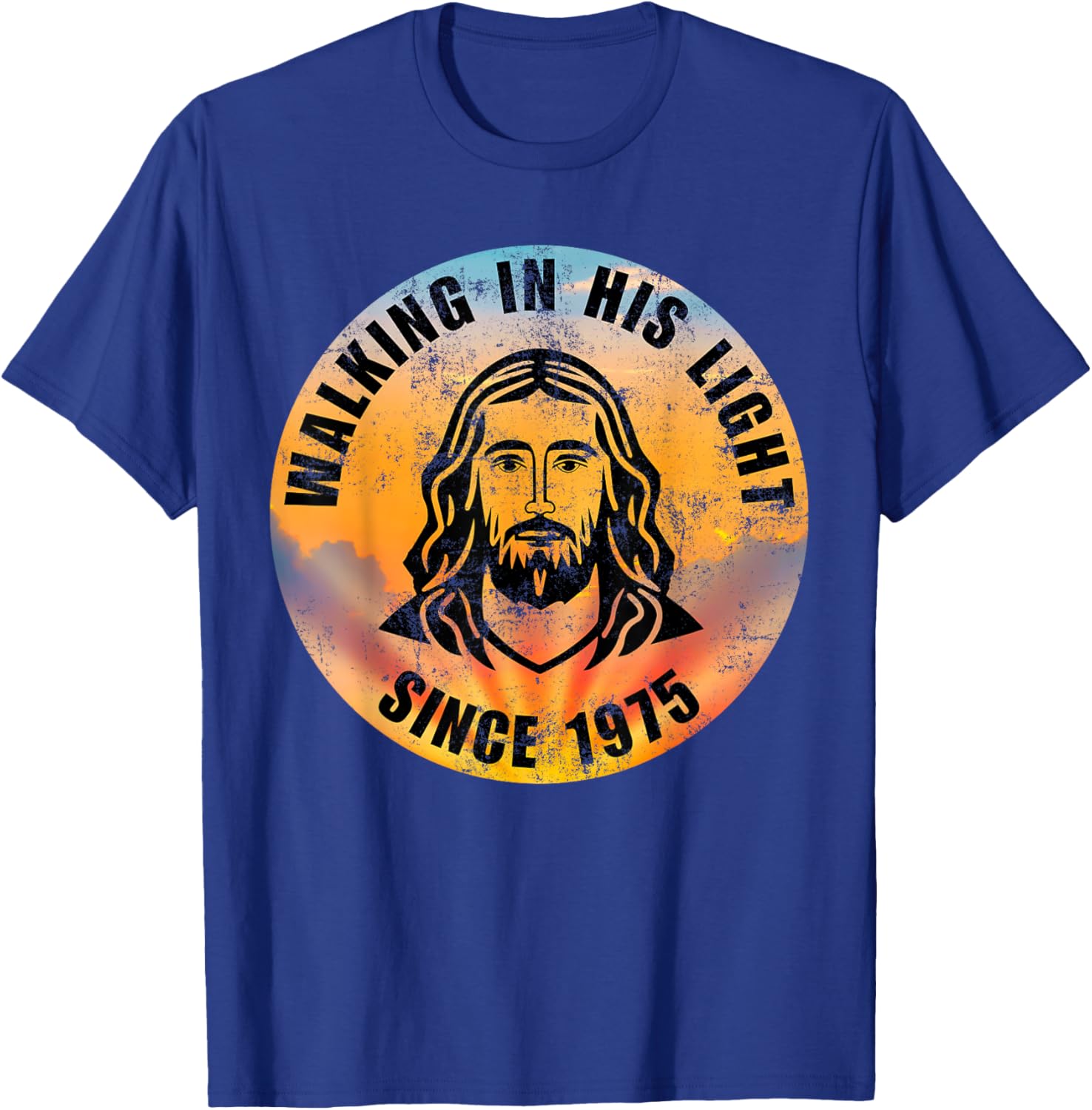 Walking In His Light Since 1975 Inspirational Christian T-Shirt - 18