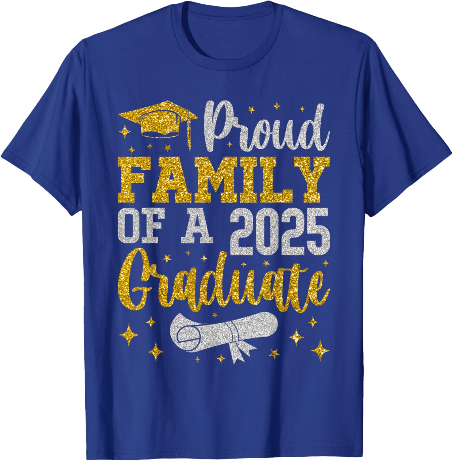 Proud Family of a 2025 Graduate Senior Graduation T-Shirt for Celebrations - 7