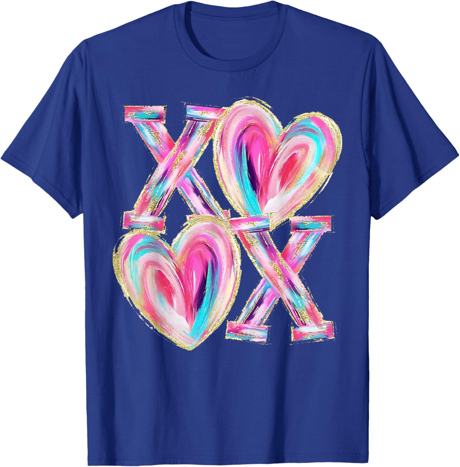 Valentine Abstract Heart T-Shirt for Girls and Women - Cute and Stylish - 9