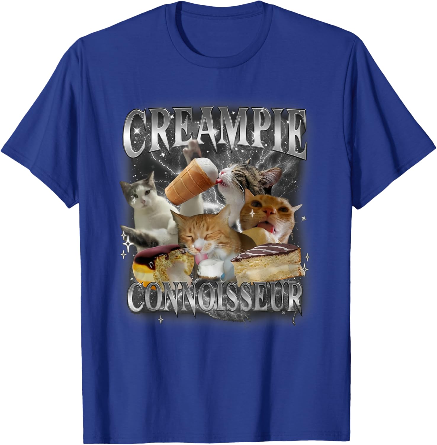 Funny Cat Meme T-Shirt for Adults - Creampie Connoisseur Humor - 11