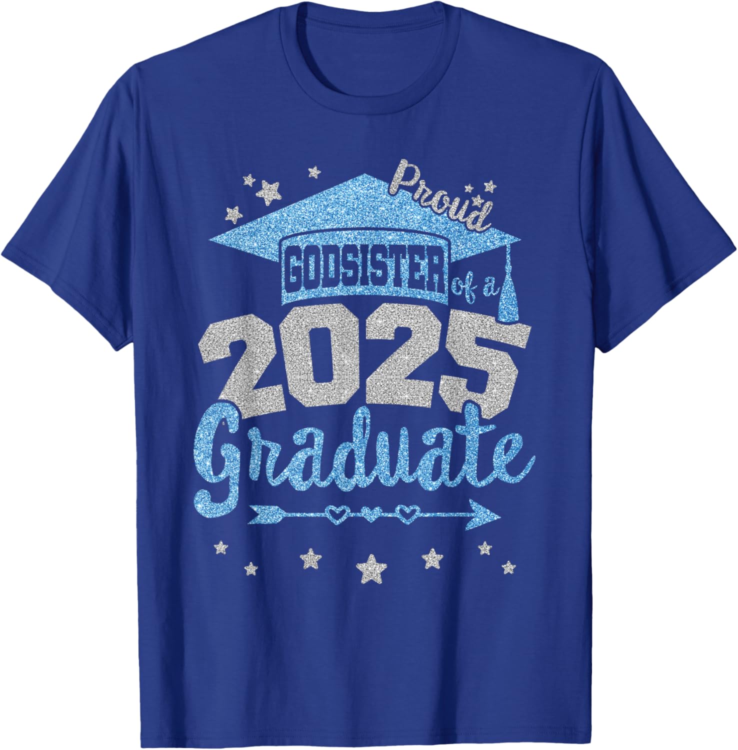 Proud Godsister of 2025 Graduate Team 25 Senior T-Shirt for Celebrations - 8